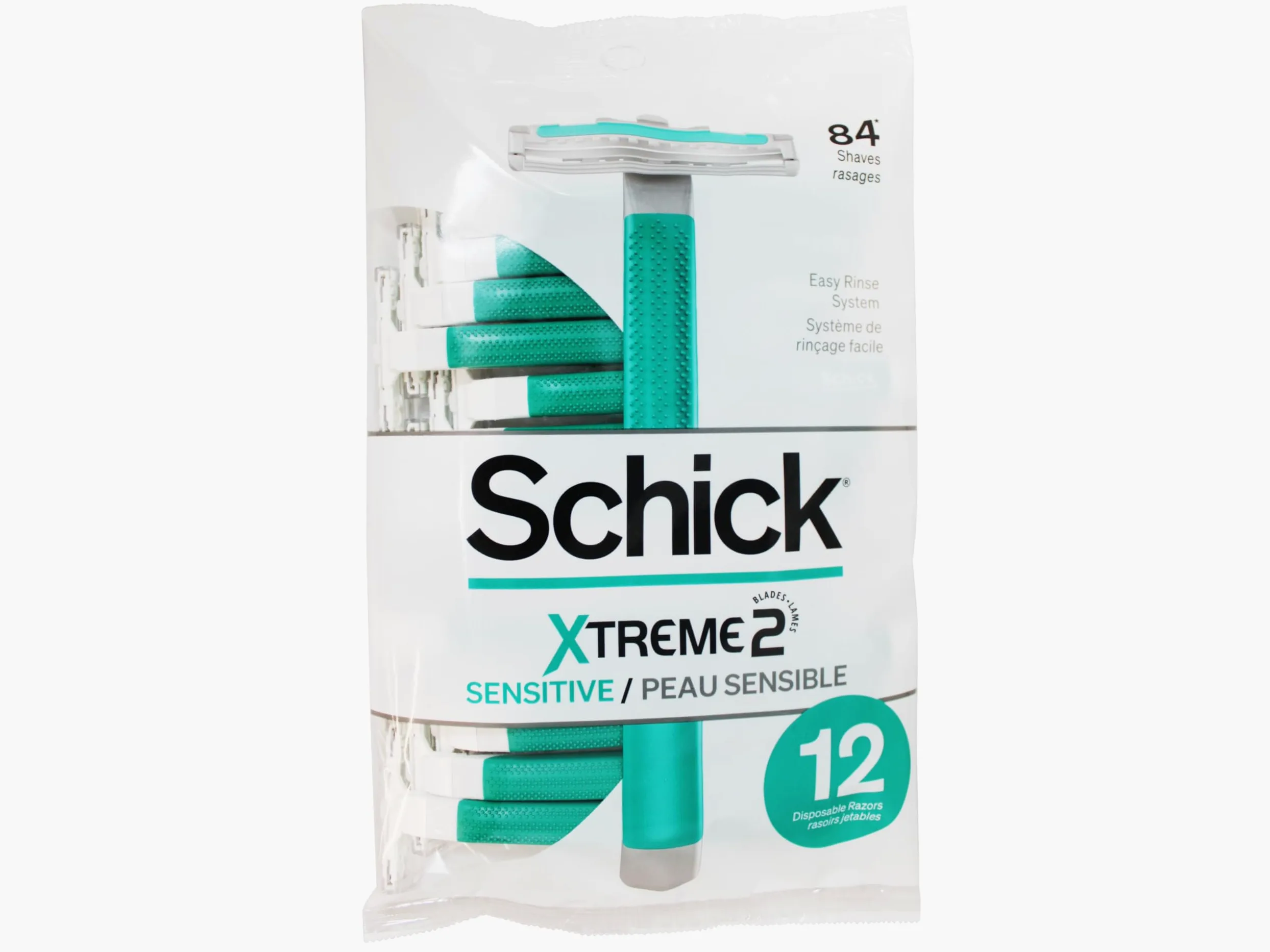 Schick ST2 jednorazowa maszynka do golenia dla mężczyzn do skóry wrażliwej - 12 ct - 2 szt. od Schick
