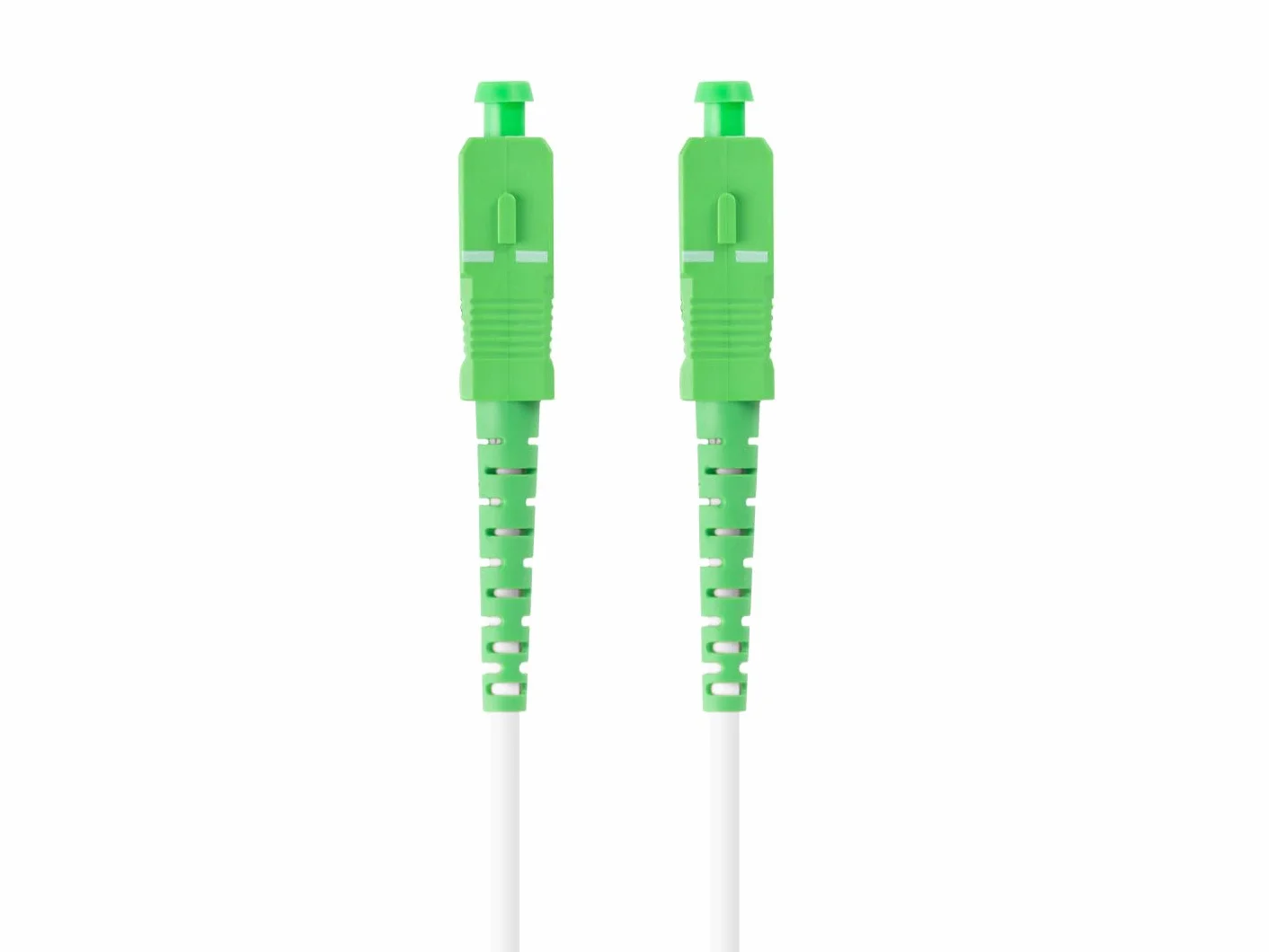 LATKA FIBRA 2,5M LANBERG MONO SC/APC-SC/APC SIMPLEX G657B3 BIAŁY