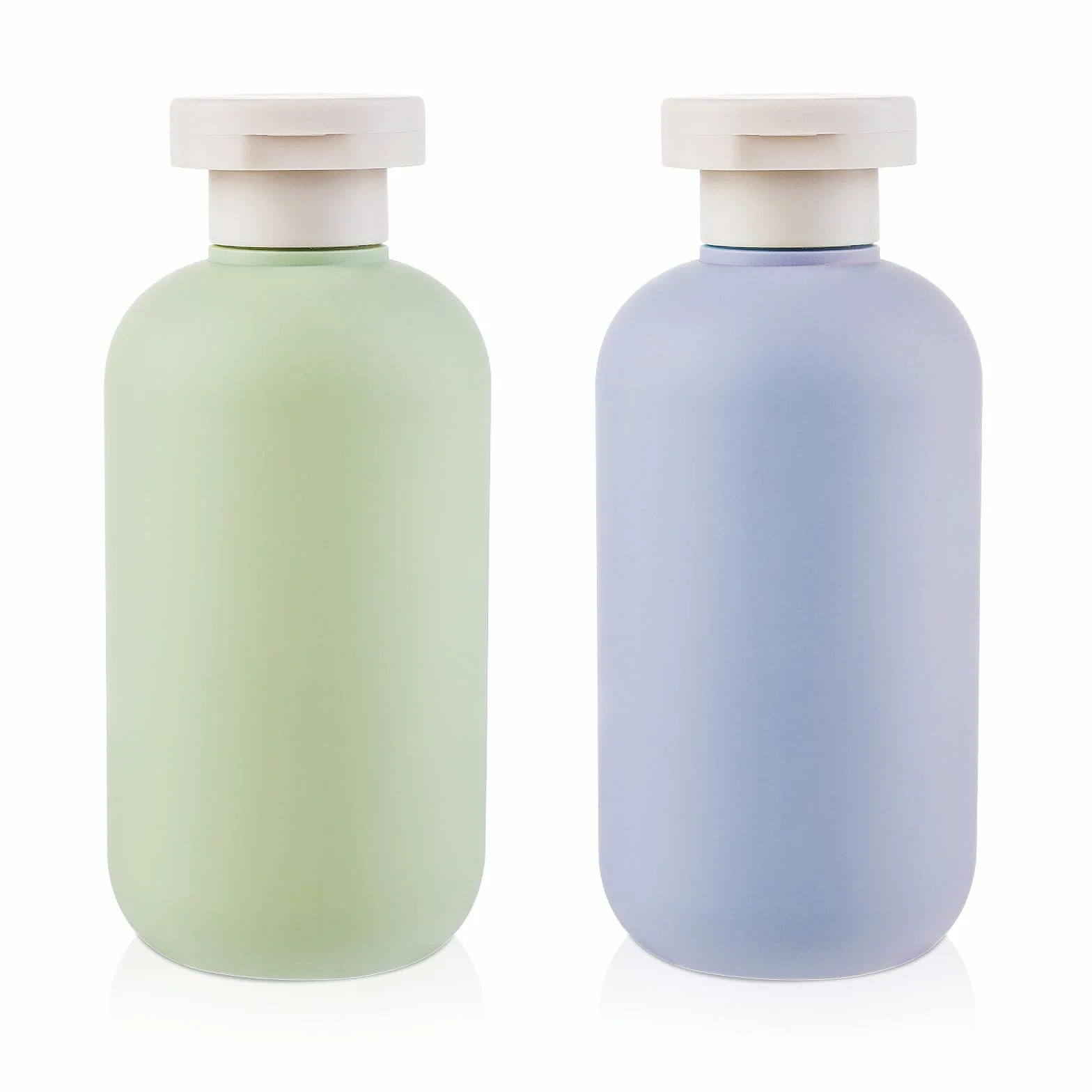 WLLHYF Butelki do wyciskania, 2 sztuki, 200 ml, plastikowe pojemniki podróżne do wielokrotnego napełniania, puste butelki z zatyczką, akcesoria podróżne do szamponu, kremów, balsamu, odżywki