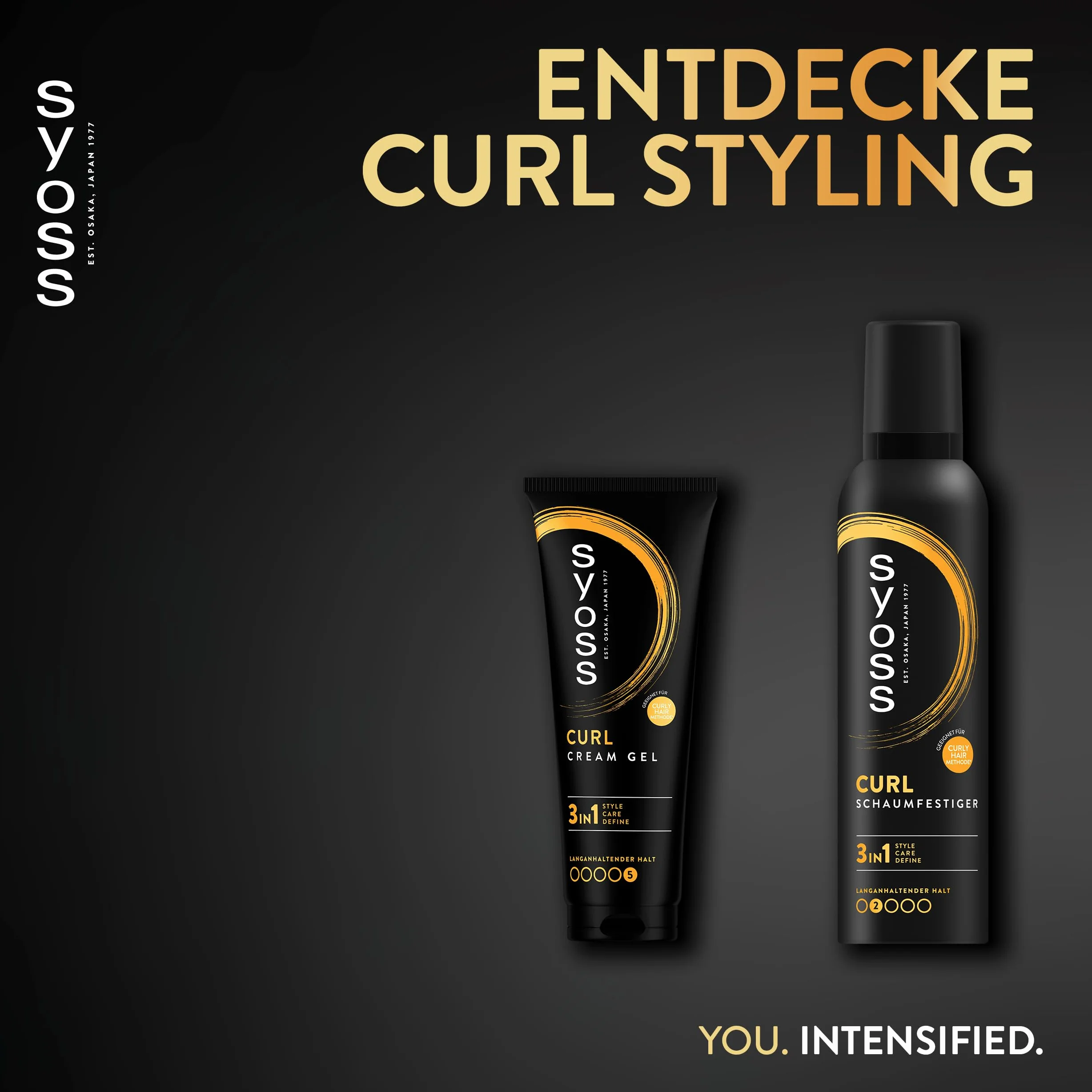 Syoss Curl Cream Gel (250 ml), żel zapobiegający puszeniu się loków do idealnie zdefiniowanych loków i fal bez widocznych pozostałości, krem do loków z kompleksem witamin dla wzmocnionej struktury