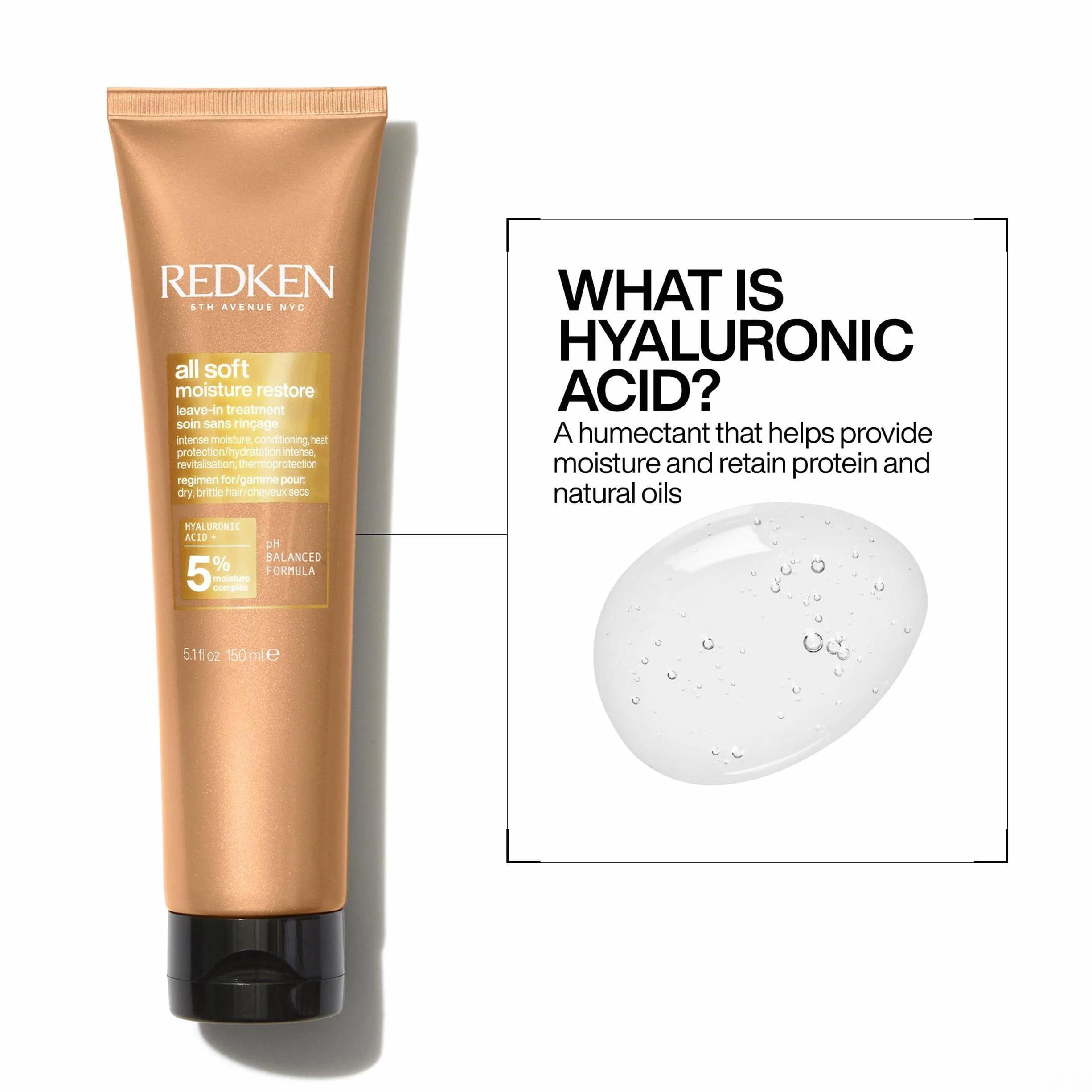 Redken All Soft Moisture Restore Maska do Włosów, 150 ml