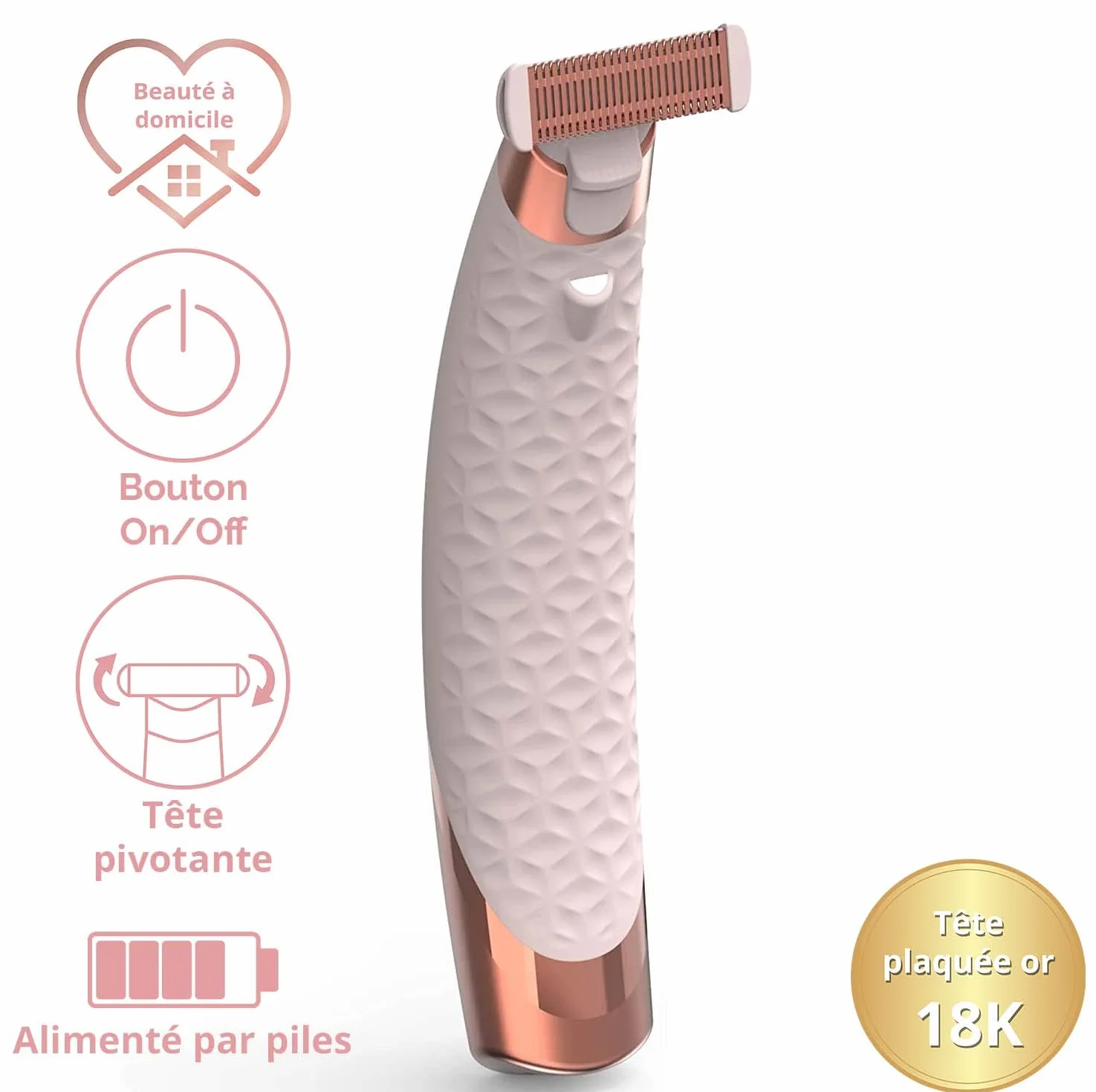 Finishing Touch Flawless Akumulatorowa maszynka do golenia Nu, hipoalergiczna, złota, 1 szt., 1 sztuka