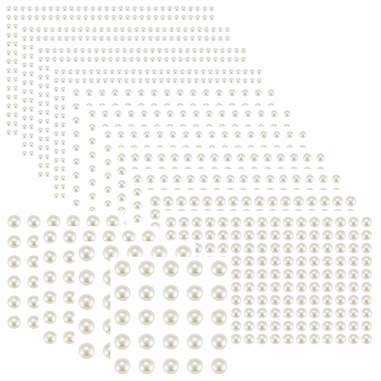 3040 szt. naklejki z perłami z kryształu górskiego, samoprzylepne, przezroczyste kryształy, naklejki do kamieni szlachetnych, DIY, diamentowe kamienie do twarzy, paznokci, włosów, makijażu, festiwali, karnawał, Halloween, dekoracja świąteczna