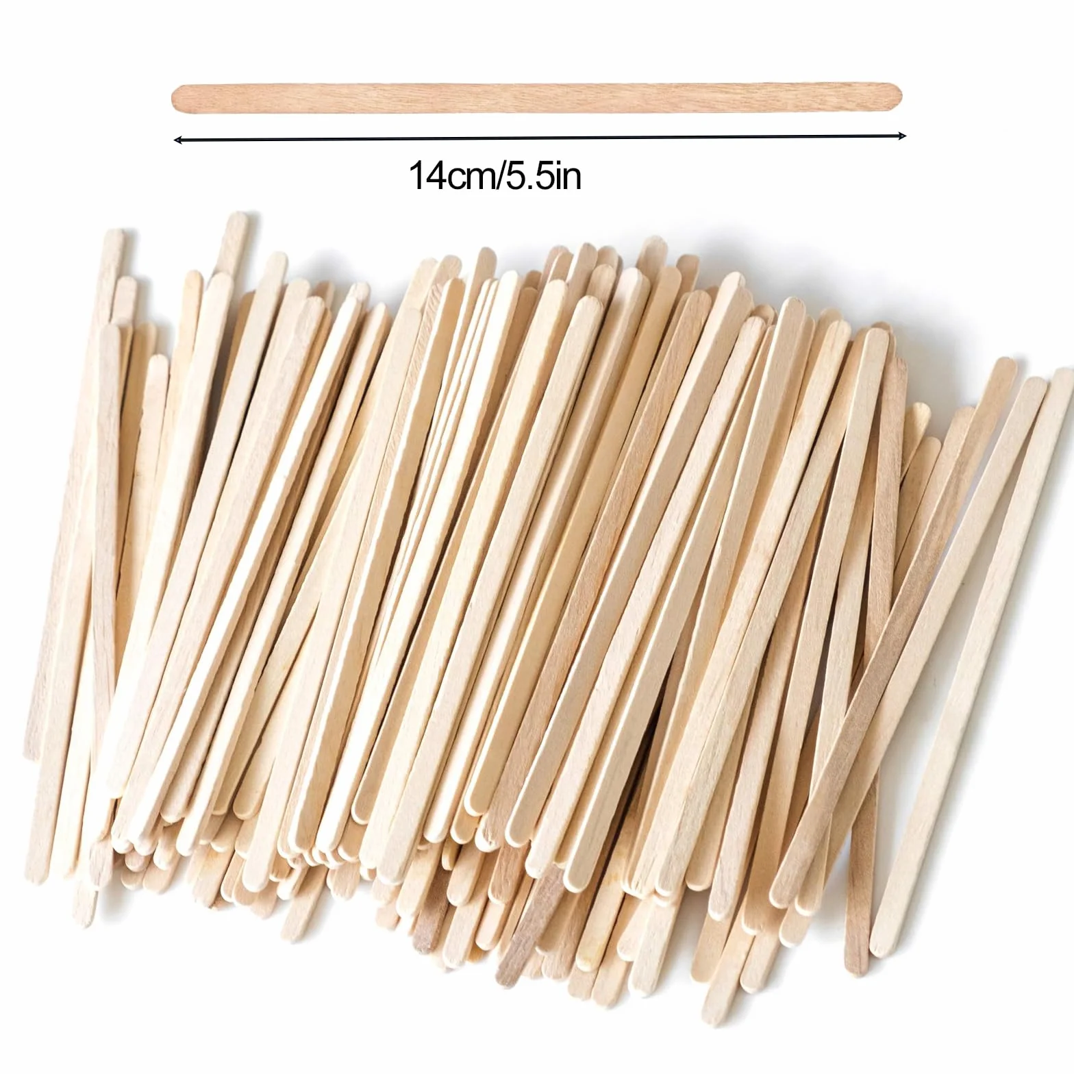 Drewniane mieszadła do kawy 14 cm 100 sztuk jednorazowe