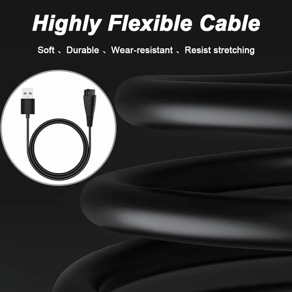 4,8 V ładowarka USB zamiennik dla Panasonic, 4,8 V 1,25 A kabel USB do ładowania golarki Panasonic RE7-87 RE7-59 ES-RT30 ES-RT40 ES-GA20 ES2065 golarka elektryczna (4 sztuki)