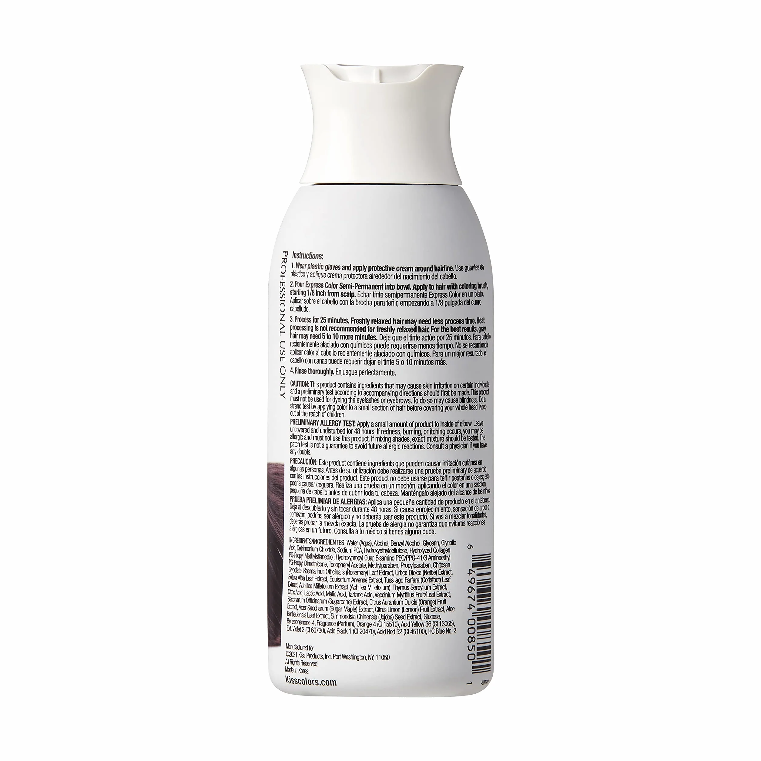 Kiss Express Color Semi- Permanent Jet Black 3,5 oz by Kiss Express