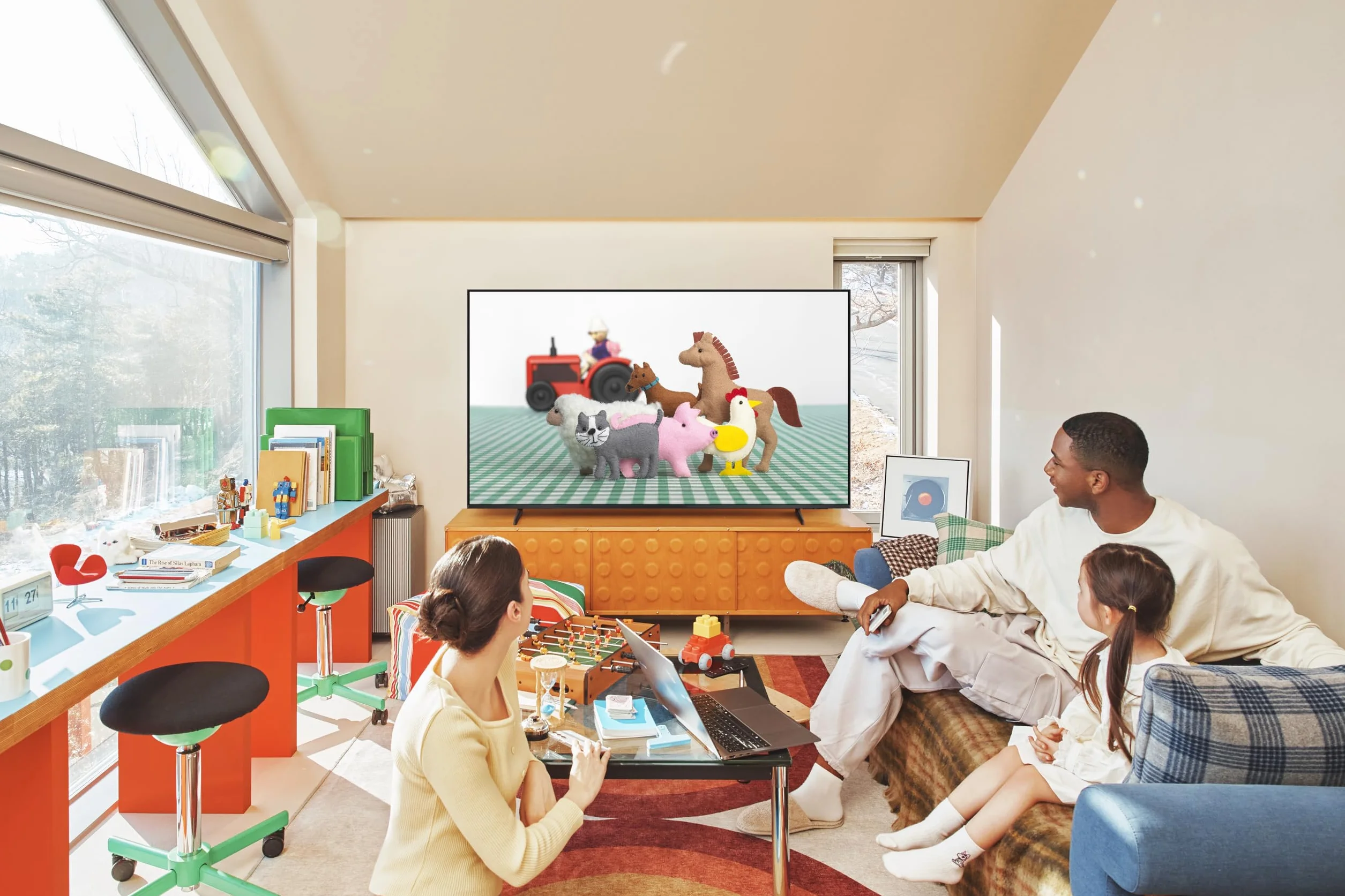 SAMSUNG Telewizor 50 cali QLED Q7F 4K Smart TV z wizją AI, 100% głośności kolorów z kropką kwantową, autentyczny Quantum Dot i Motion Xcelerator