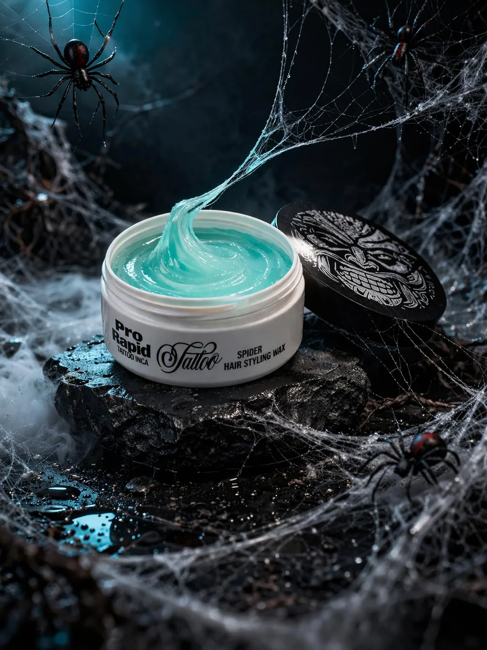 Pro Rapid Tattoo Inca - 09 Spider Hair Styling Wax wosk do stylizacji włosów, profesjonalny wosk do stylizacji włosów z matowym wykończeniem, teksturowaniem, objętością, zagęszczaniem i efektem