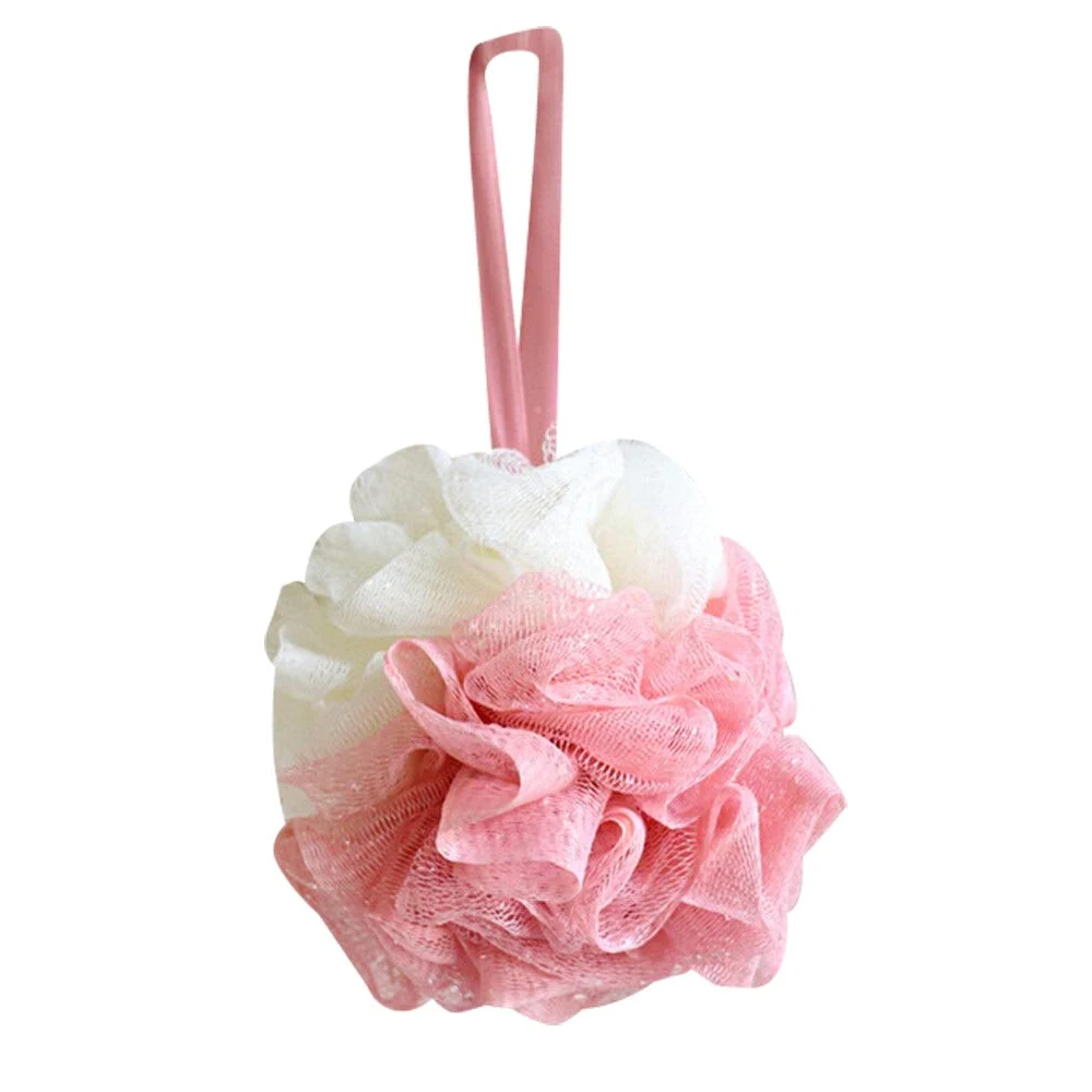 Ręcznik złuszczający Myjka Szczotka do ciała Gąbka do ciała Gąbka pod prysznic Loofah Gąbka do kąpieli Pufa Siatkowa kulka Złuszczające rękawiczki złuszczające Premium Scrubber (Kolor: C) (