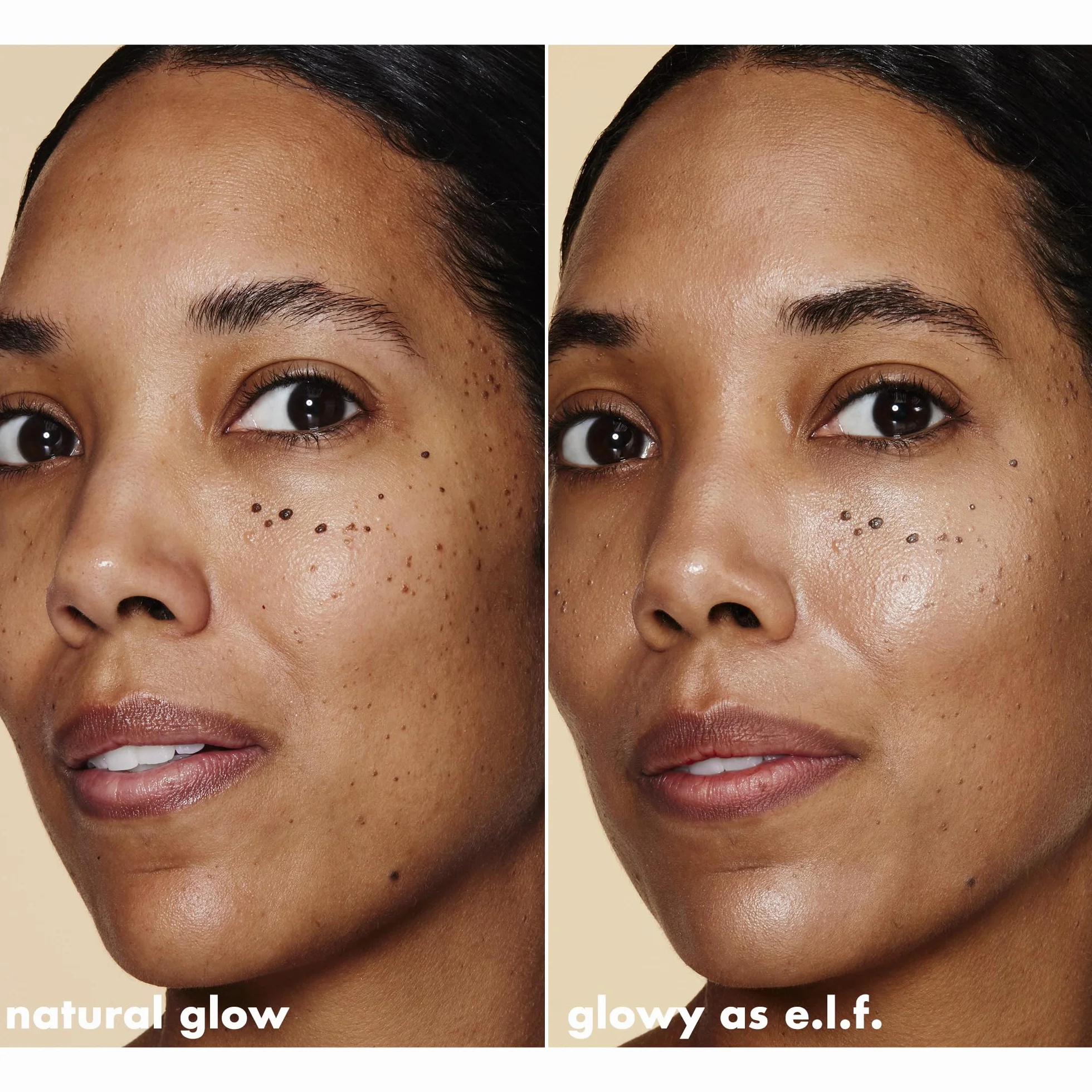 e.l.f. Halo Glow Liquid filtr do cery, promienny, miękki, skupiony wygląd, z kwasem hialuronowym, wegański i nietestowany na zwierzętach, 3,5 średni, 31,5 ml