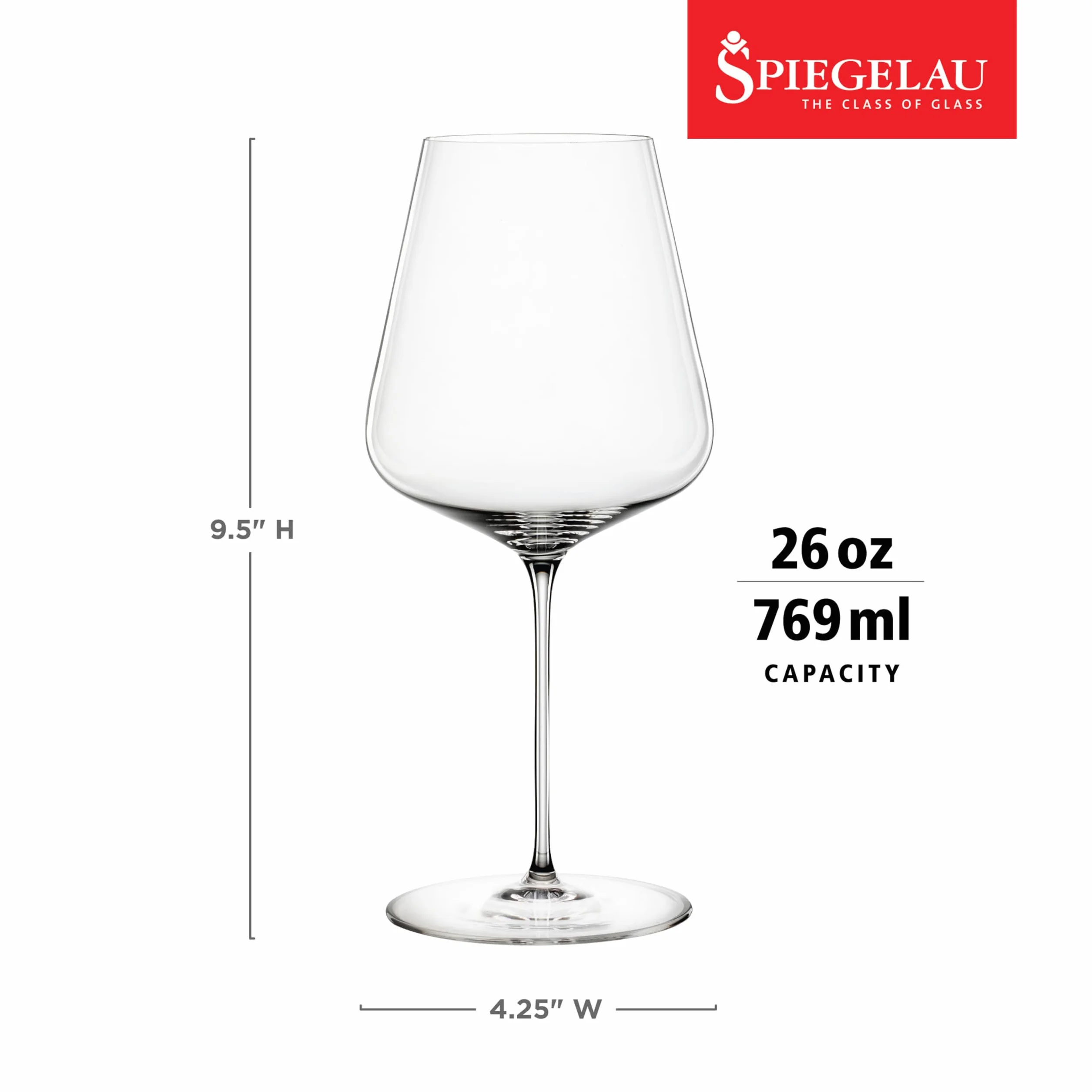 Spiegelau Definition Bordeaux kieliszki do wina kryształ 740 ml zestaw 2 sztuk