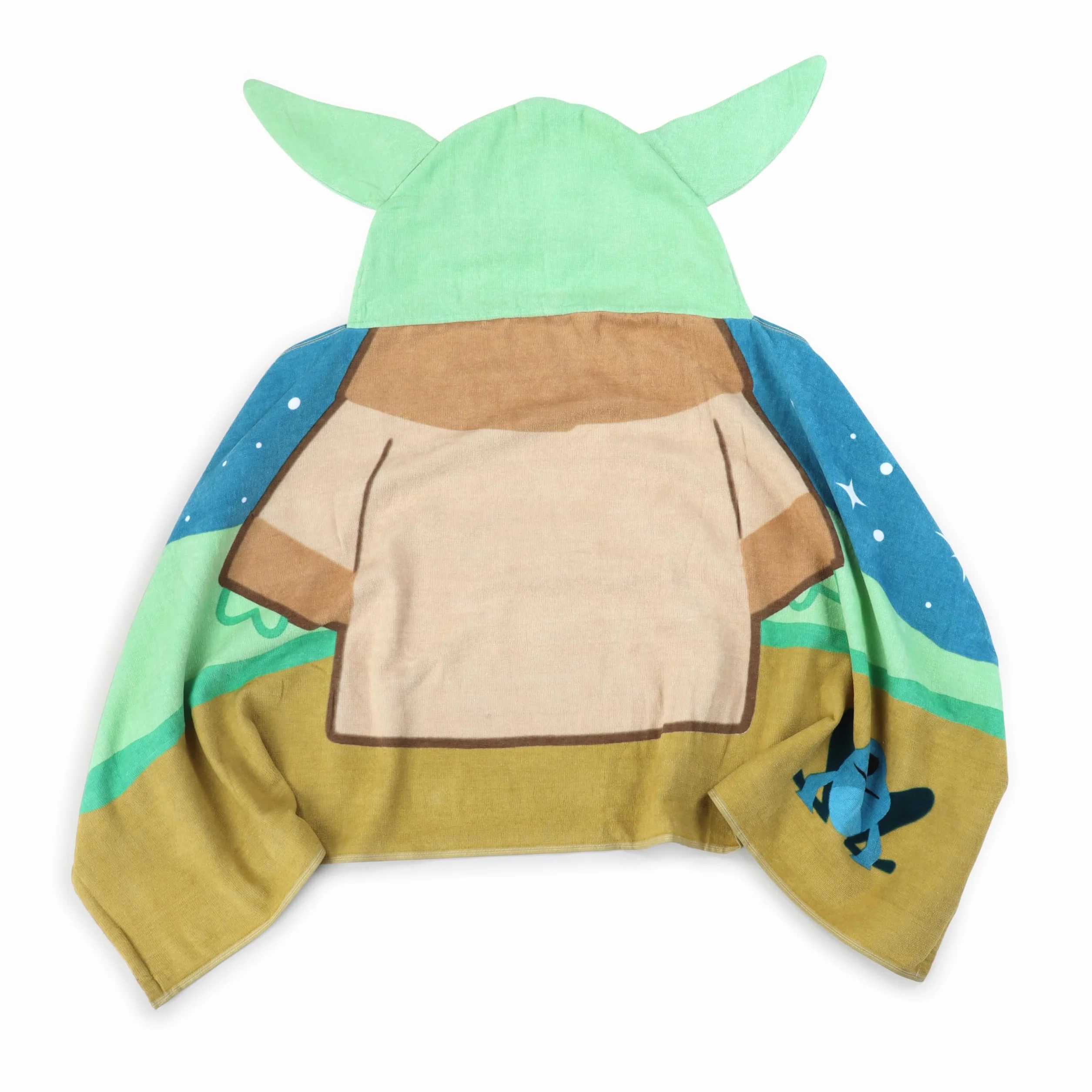 Disney Star Wars Mandalorian Grogu Płaszcz kąpielowy z kapturem 56x56 cm dla dzieci