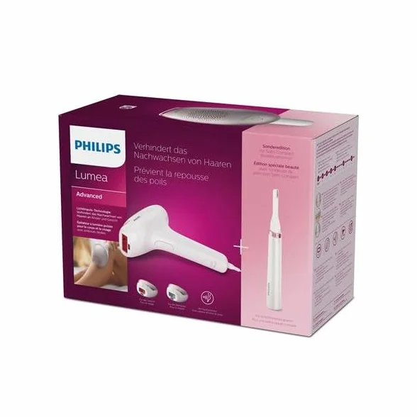 Philips Lumea Advanced BRI923/00 Golarka Elektryczna, Biały/Złoty, 3 Nasadki