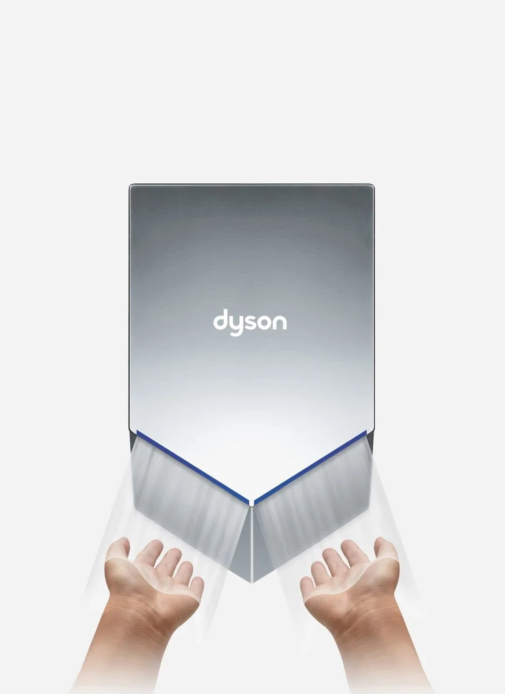 Dyson Airblade V HU02 Suszarka do Rąk, Srebrny, 23.4 x 10 x 39.4 cm