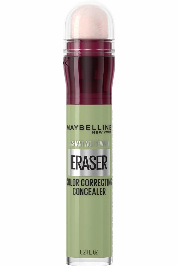 Maybelline New York Instant Anti-Age Eraser Green, zielony korektor z gąbeczką 6,8 ml