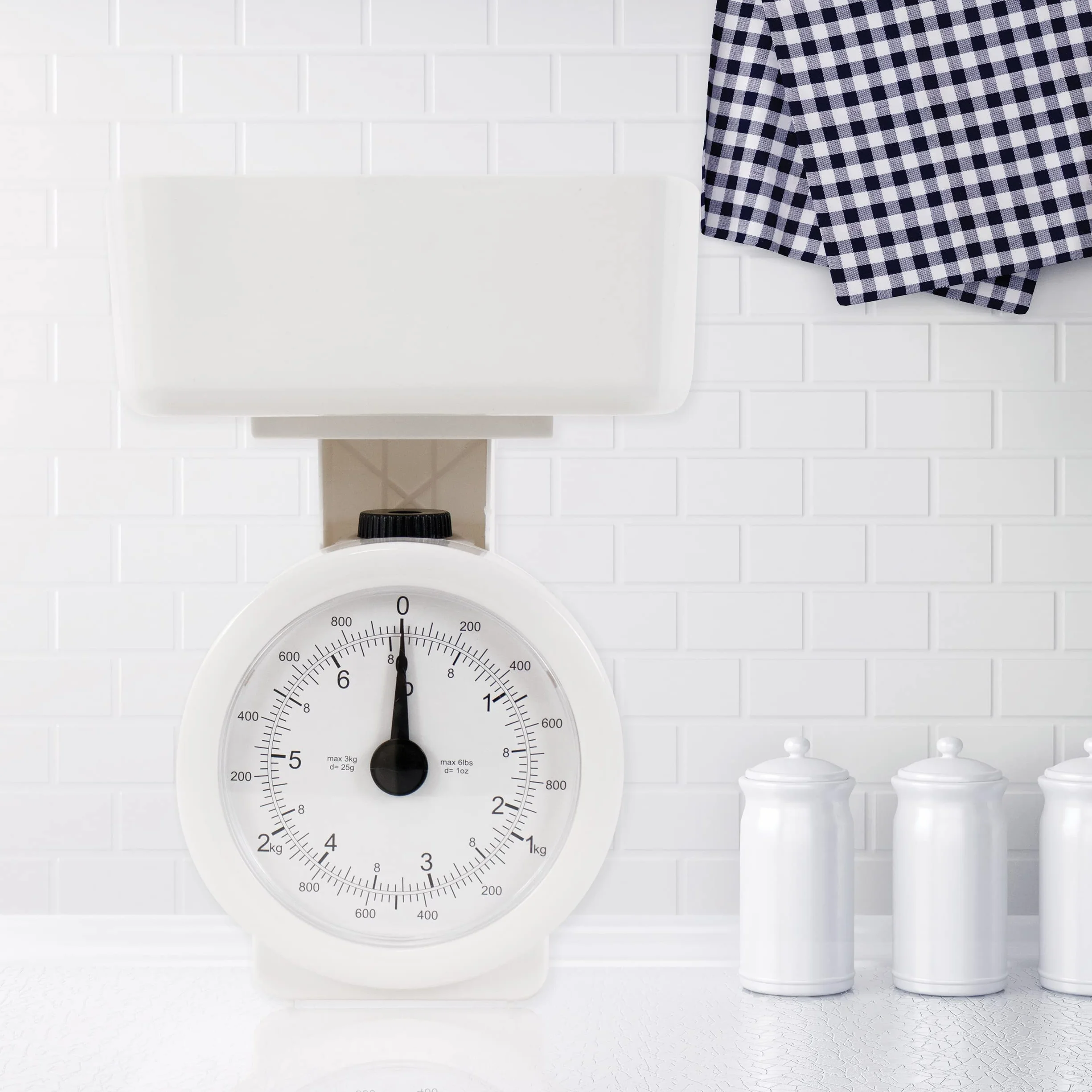 Salter Mechaniczna waga kuchenna 3 kg analogowa biała