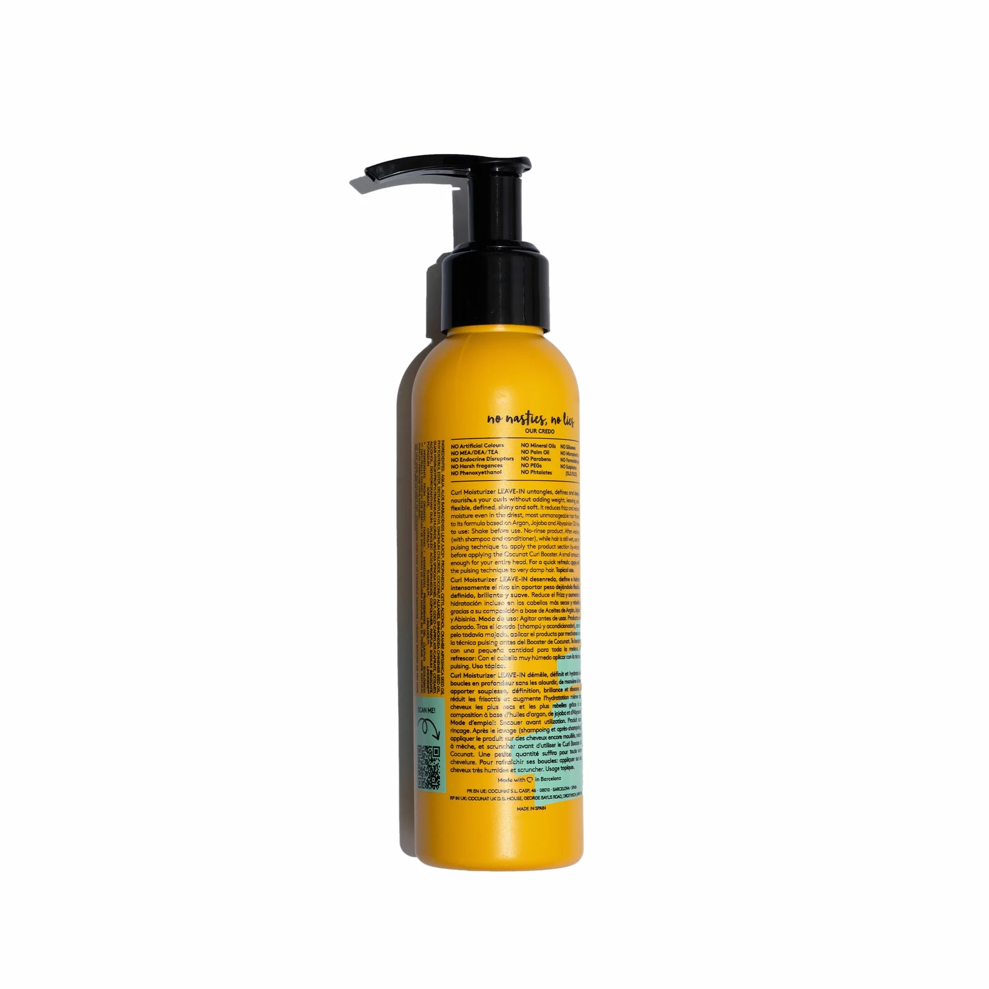 COCUNAT - Curl Moisturizer Leave-in - Detangles, Defines and Moisturises Curls - Flexible, Shiny and Smooth Curl - Maximum Moisturisation - Curly Method - Styling Cream - Eliminates Frizz - 150 ml