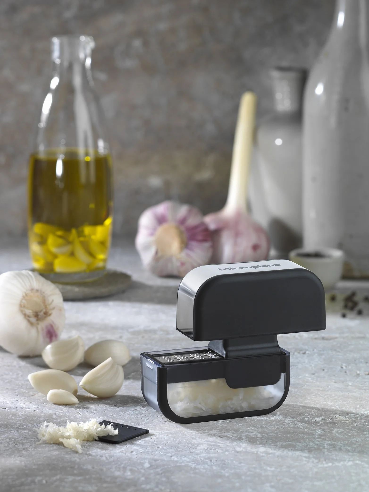 Microplane Krajalnica do czosnku ze stali nierdzewnej Made in USA
