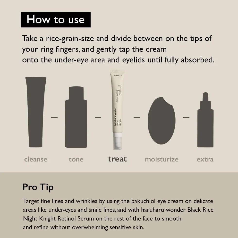 [Haruharu Wonder] Black Rice Bakuchiol Eye Cream 20 ml