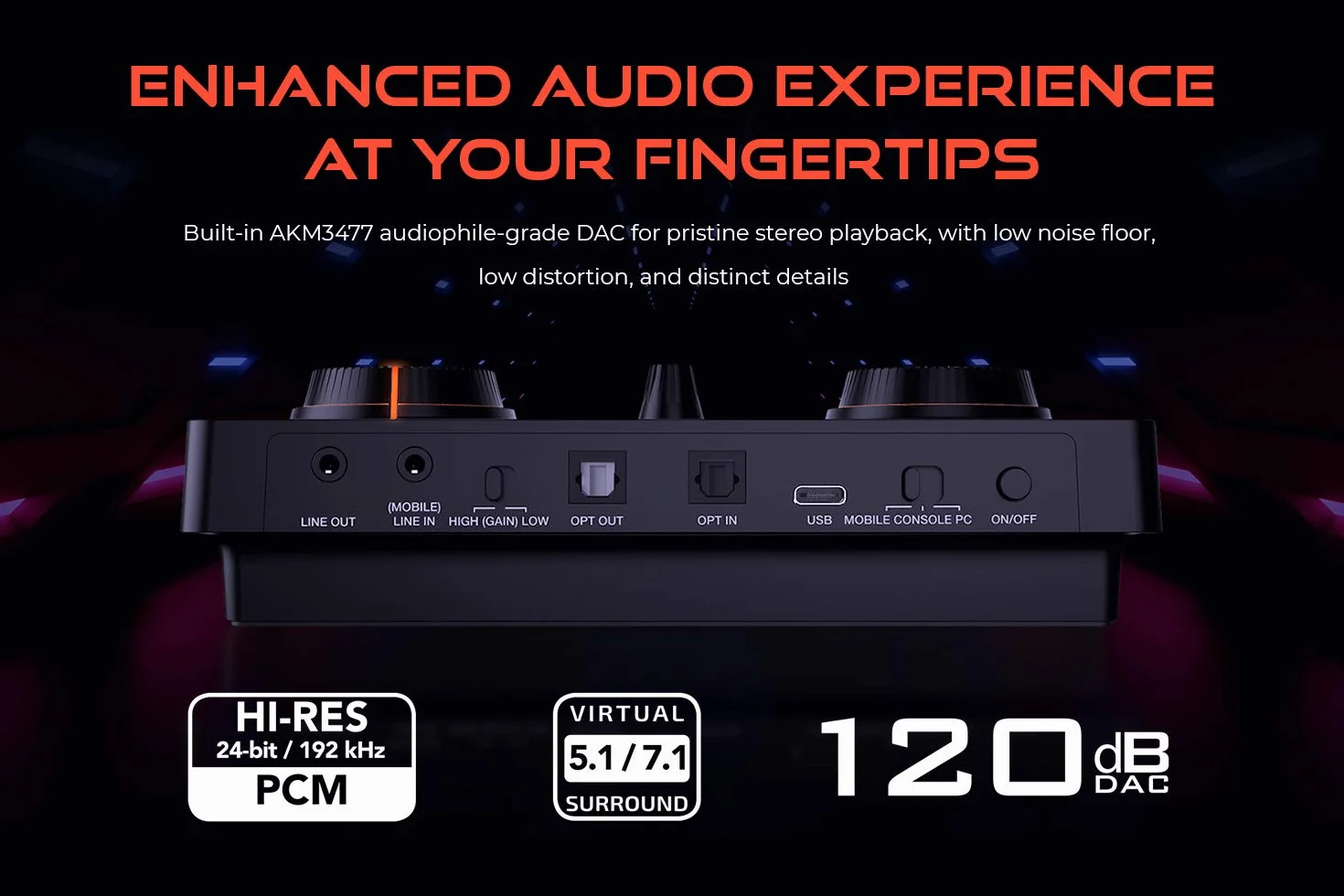 Creative - Karta dźwiękowa Sound Blaster GC7 Next Gen Gaming USB