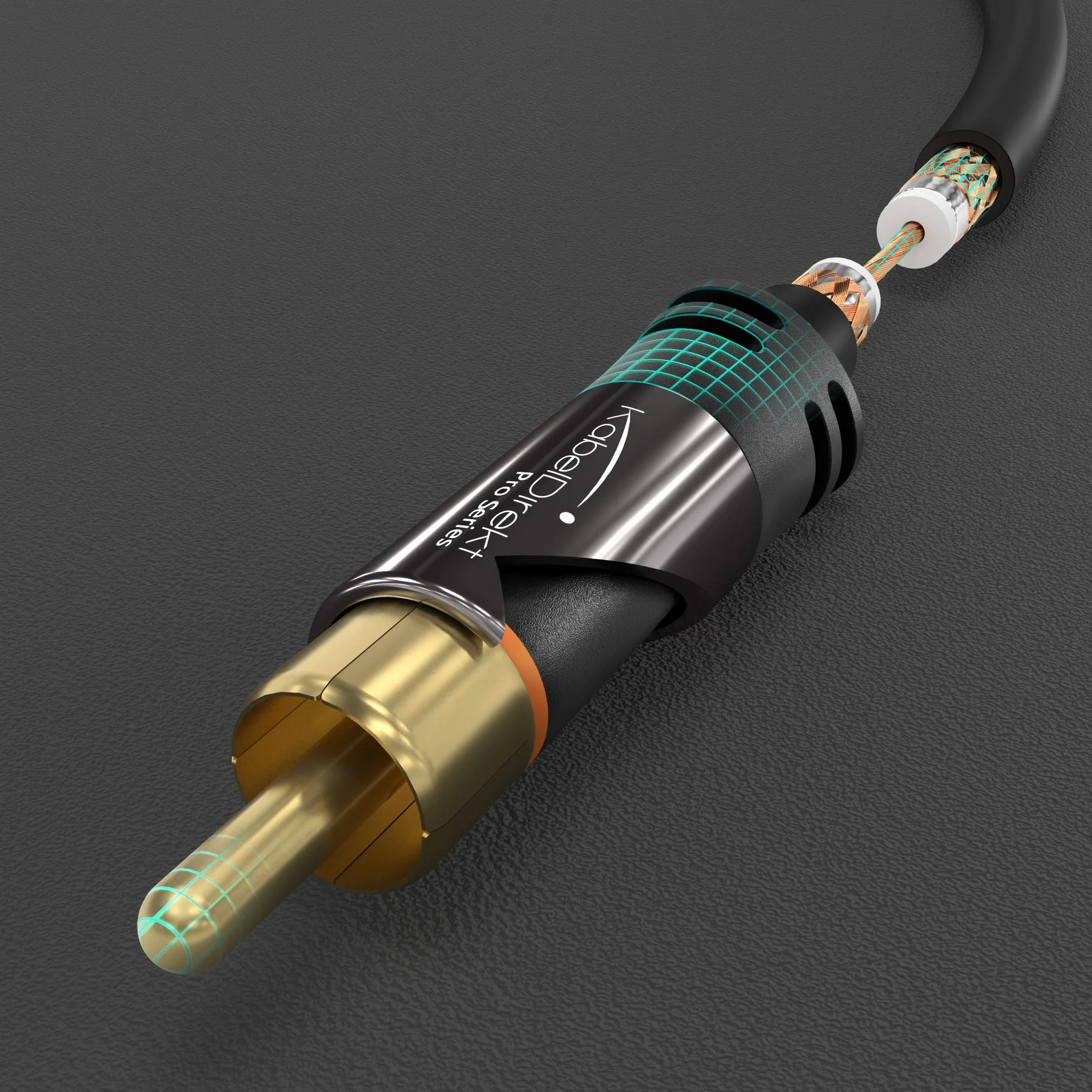KabelDirekt – Przewód audio wideo RCA 3m (przewód do subwoofera, 1 do 1, subwoofery, odbiorniki AV, hi-fi, sygnały cyfrowe i analogowe, podwójne ekranowanie) – PRO Series