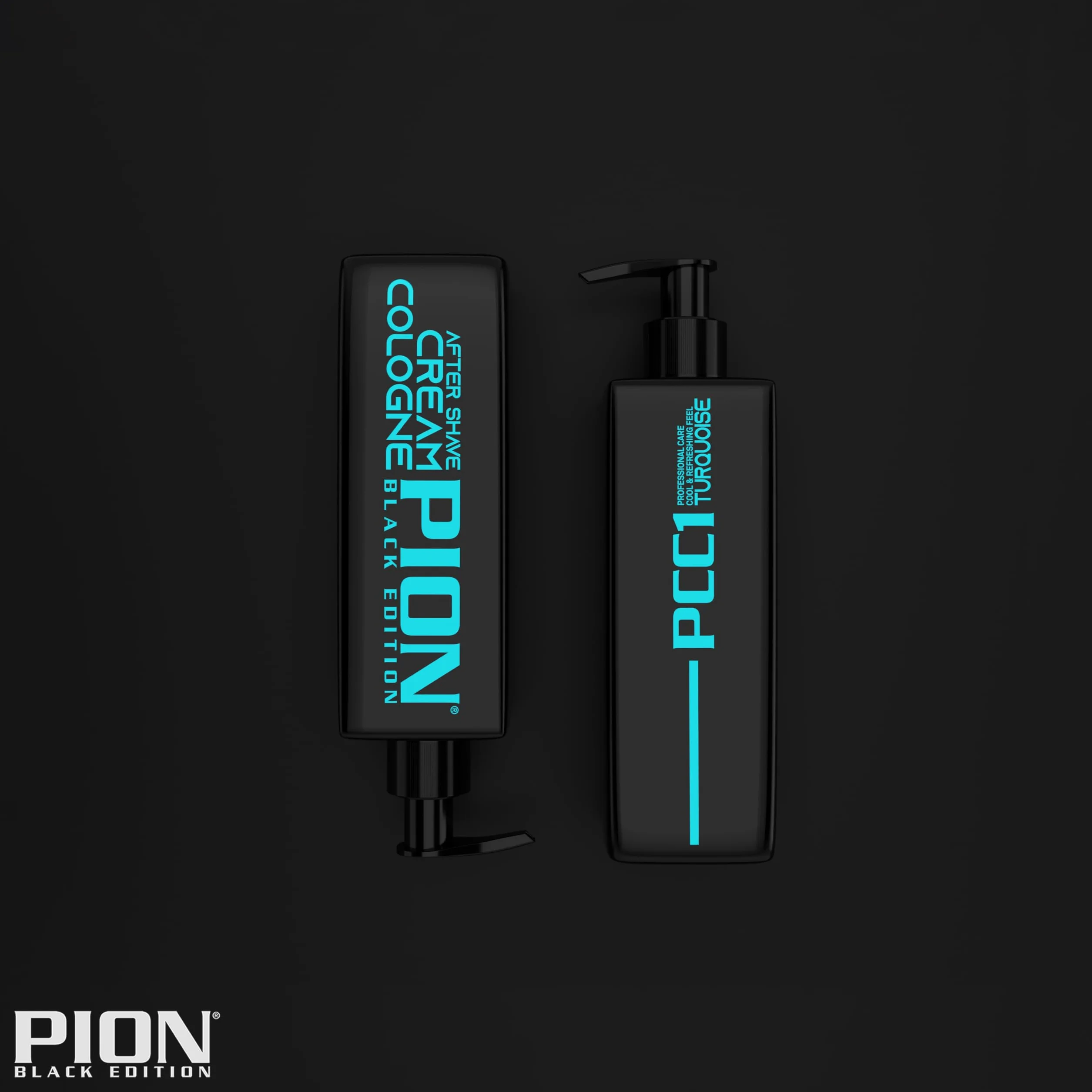 Pion Black Edition Turquoise Krem po goleniu 200 ml, relaksujący krem po goleniu dla mężczyzn