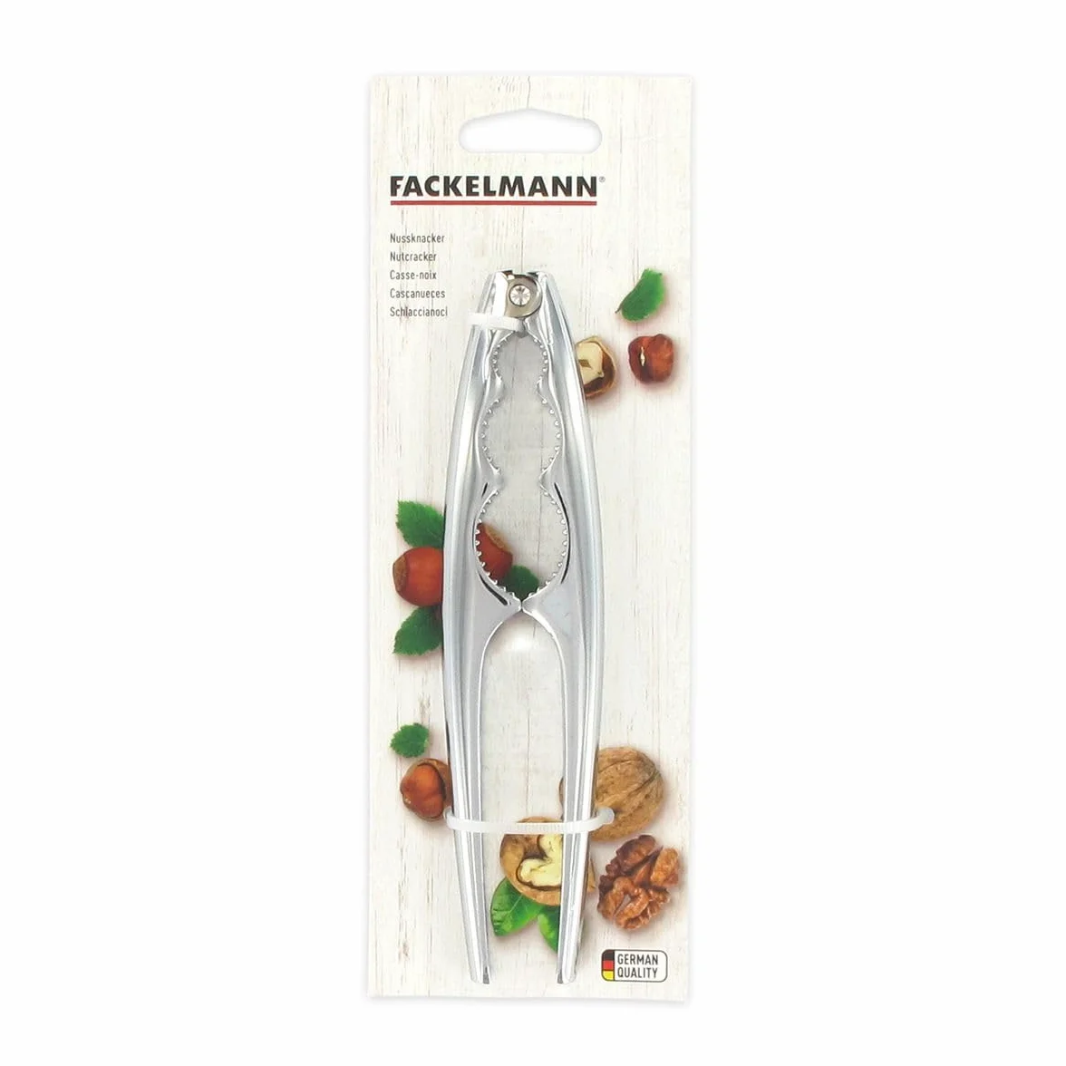 Fackelmann Dziadek do Orzechów, Srebrny, 17cm
