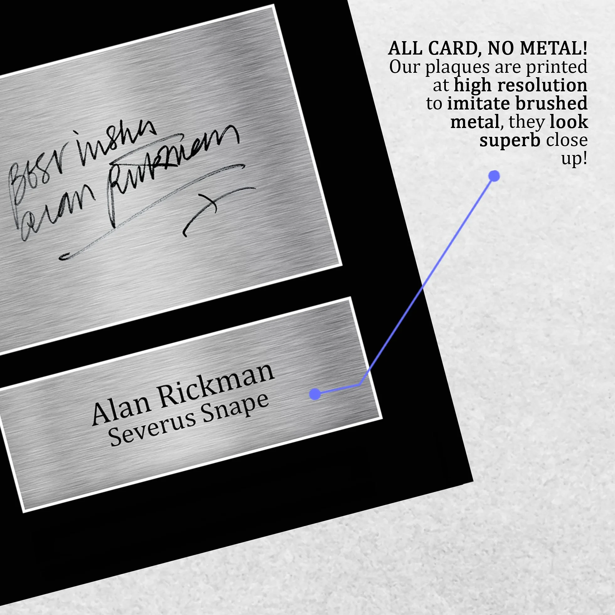 Alan Rickman Severus Snape Harry Potter A4 autograf prezent dla fanów