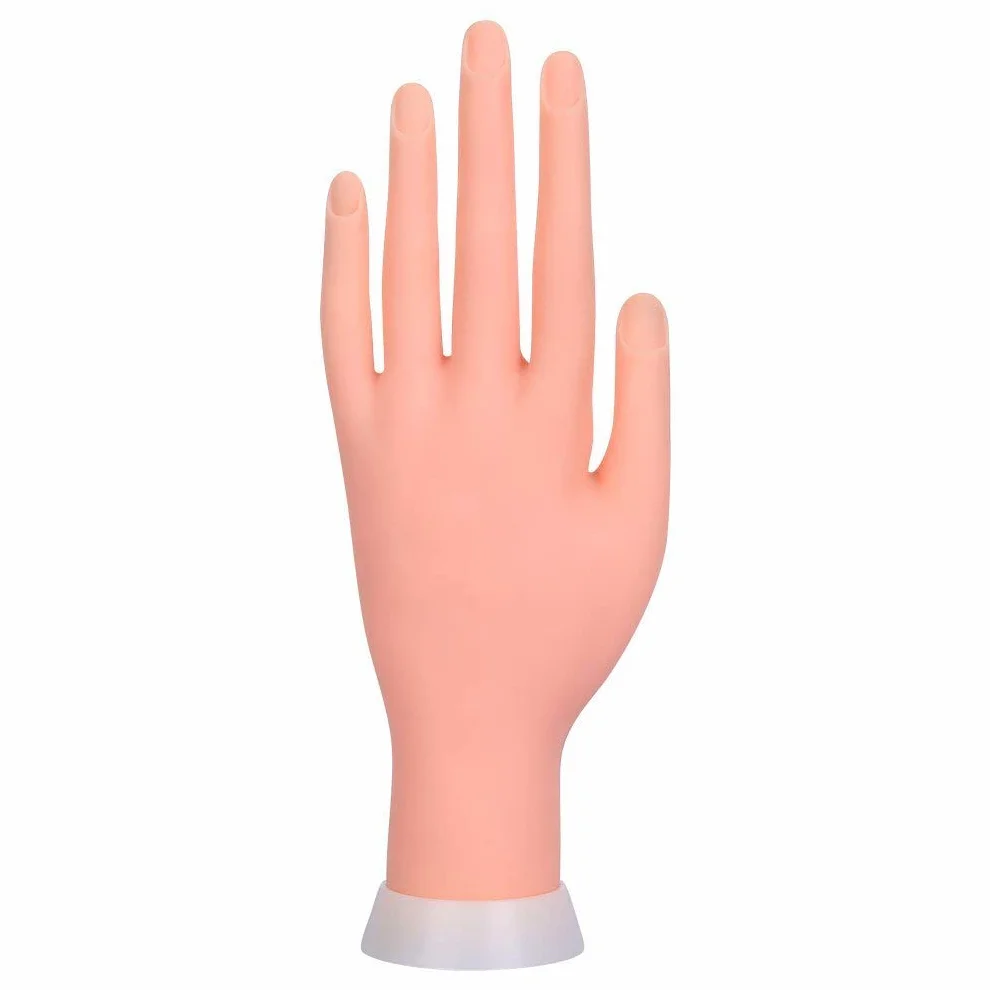 Ręka do paznokci elastyczna ręka przegubowa miękka Manicure ekspozytor lakieru bez paznokci