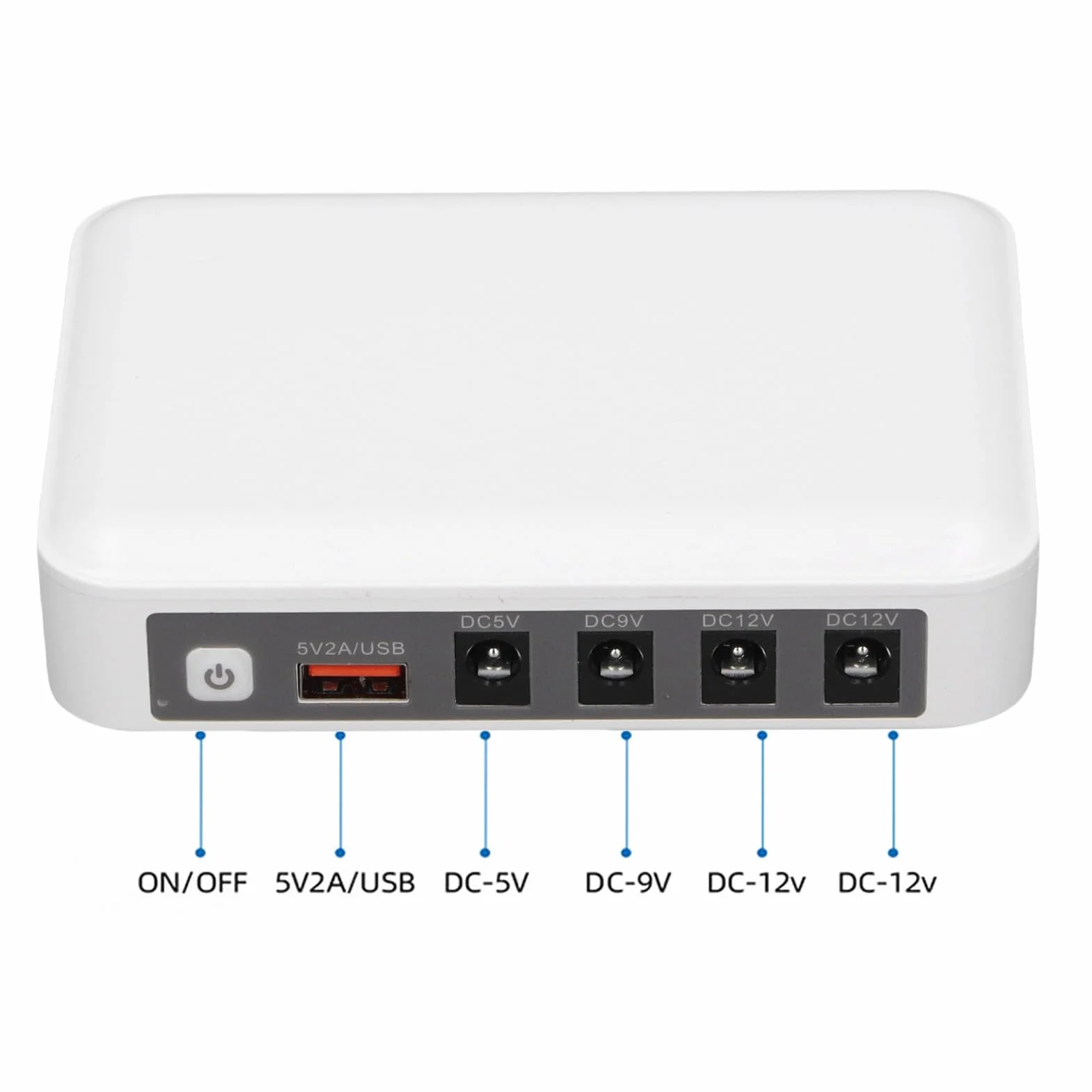 Mini UPS 6000 MAh Nieprzeprzepuszczalny Zasilacz Bateria Kopii Zapasowa DC 5V/9V/12V Wyjście dla Modemu Routera z Akumulatorem Litowym do Biura Domowego (wtyczka UE)