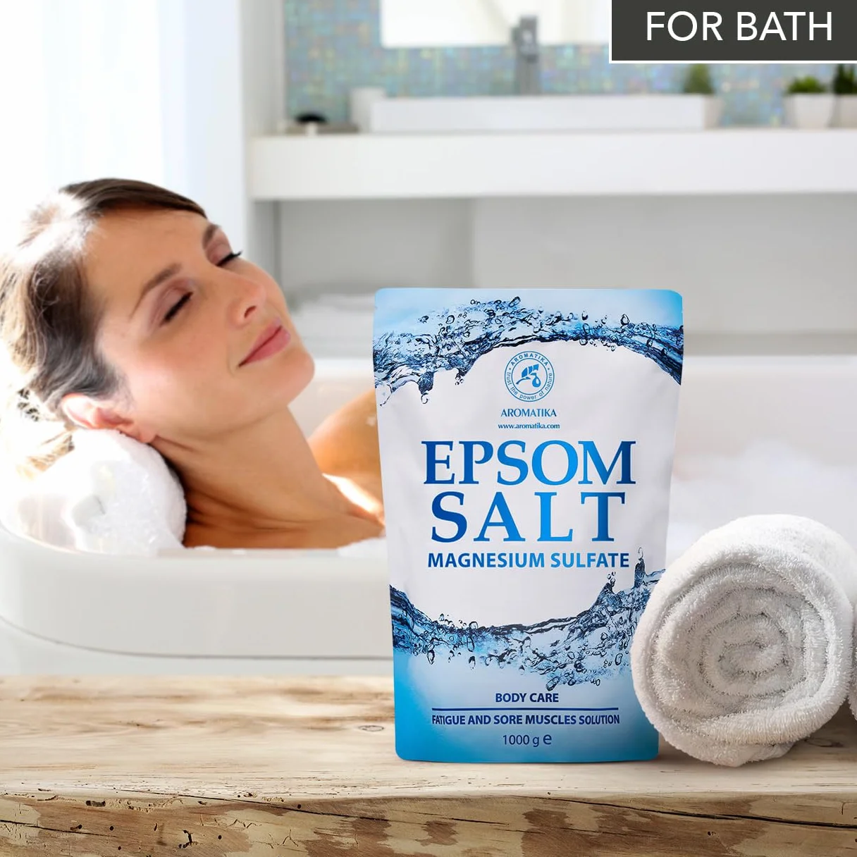 Epsom Bath Salt 5kg - 100% Pure & Natural Epsom Salt - Concentrated Magnesium Sulphate - Soothing & Relieves Sore Muscles - Body Care - Good Skin Care & Muscle Relaxant