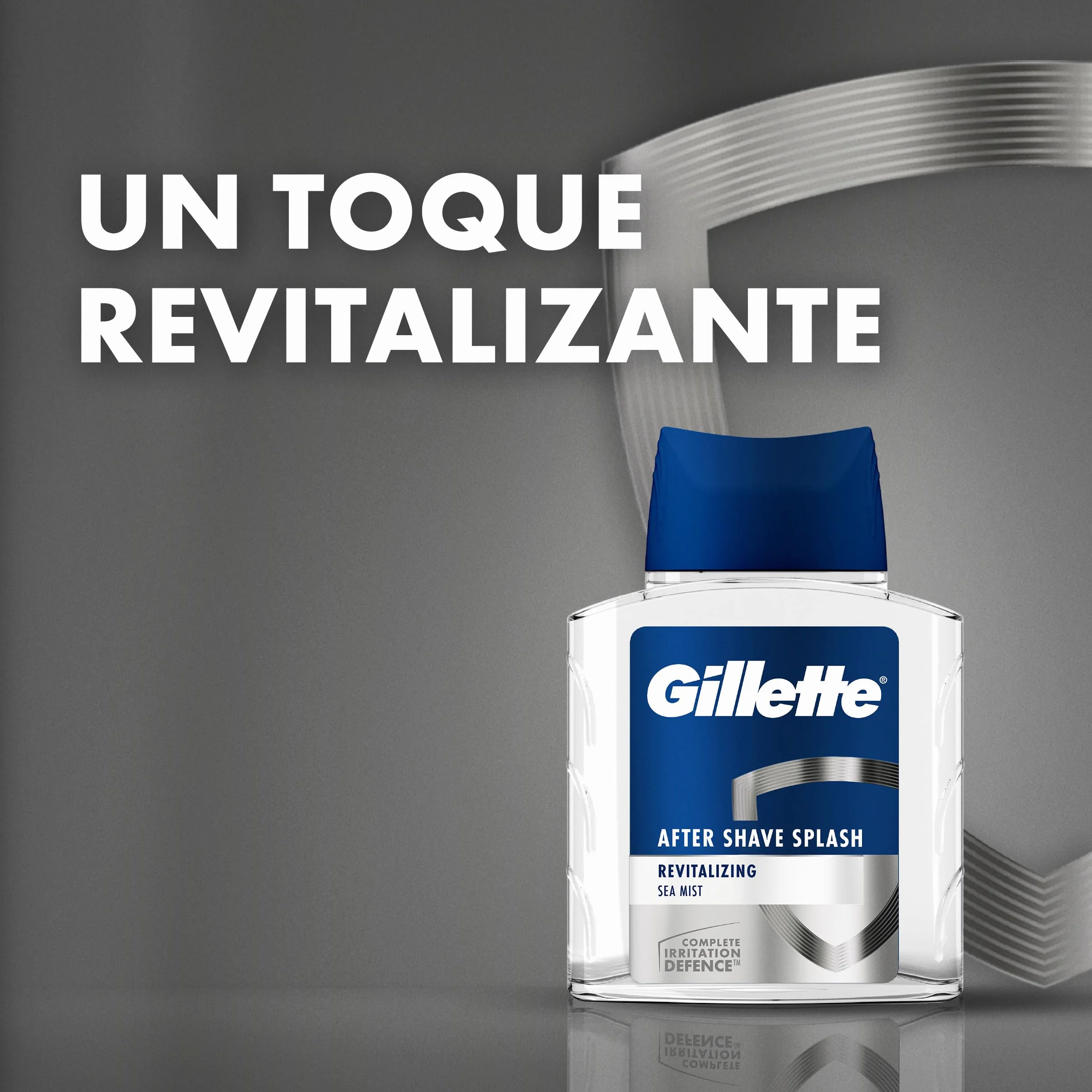 Gillette Seria Splash do pielęgnacji brody po goleniu dla mężczyzn (100 ml), orzeźwiające i orzeźwiające uczucie, orzeźwiający zapach świeżości morza do golenia, prezent dla mężczyzn