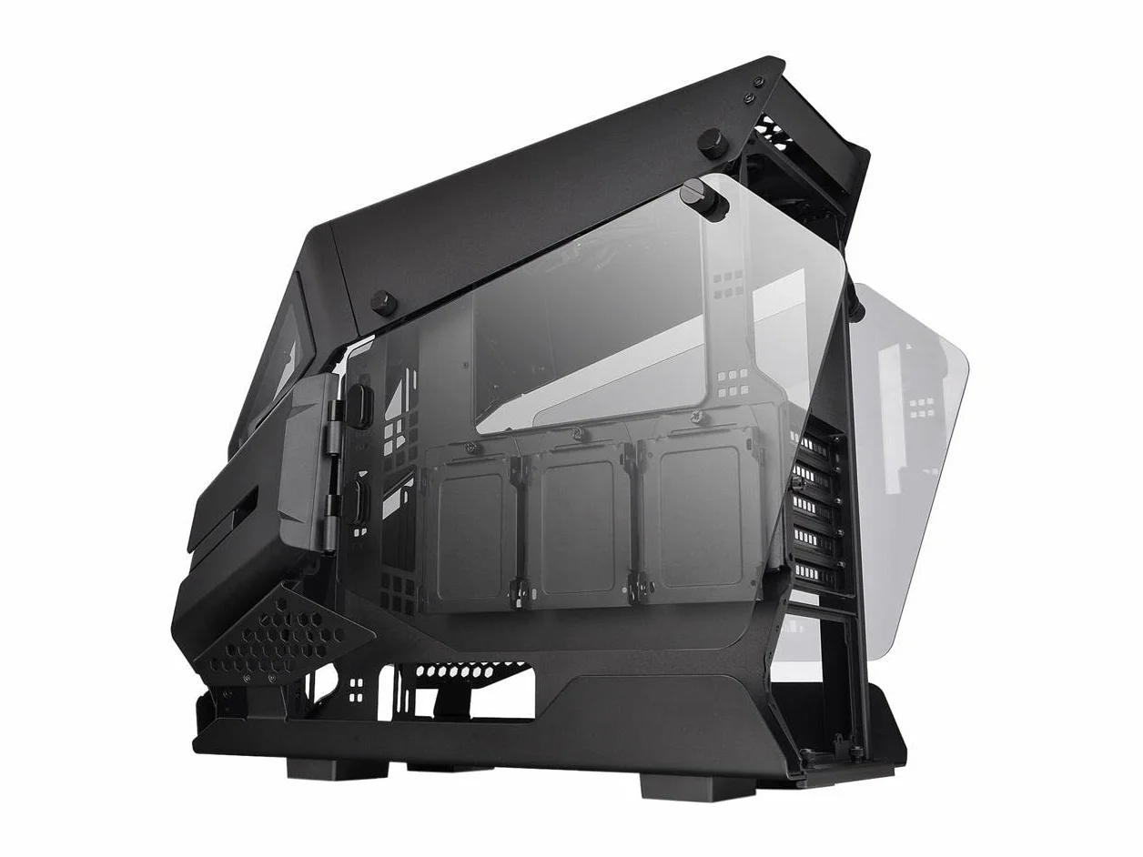 Thermaltake AH T200 helikopter w stylu otwartej ramy szkło hartowane drzwi skrzydłowe mikro obudowa CA-1R4-00S1WN-00