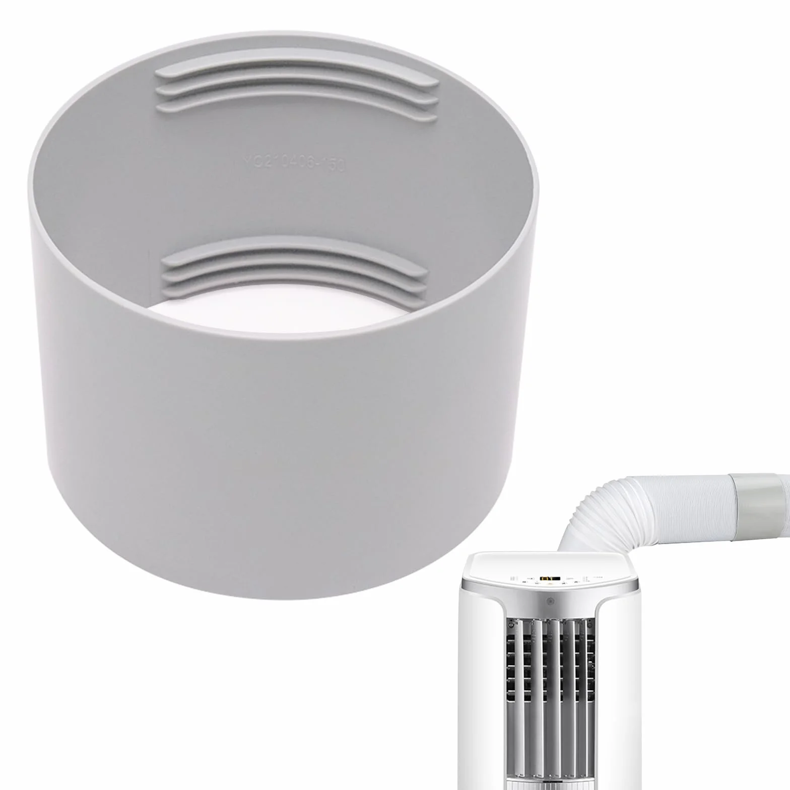 Adapter do węża wylotowego 150 mm, złącze do klimatyzatora i rur wentylacyjnych ABS