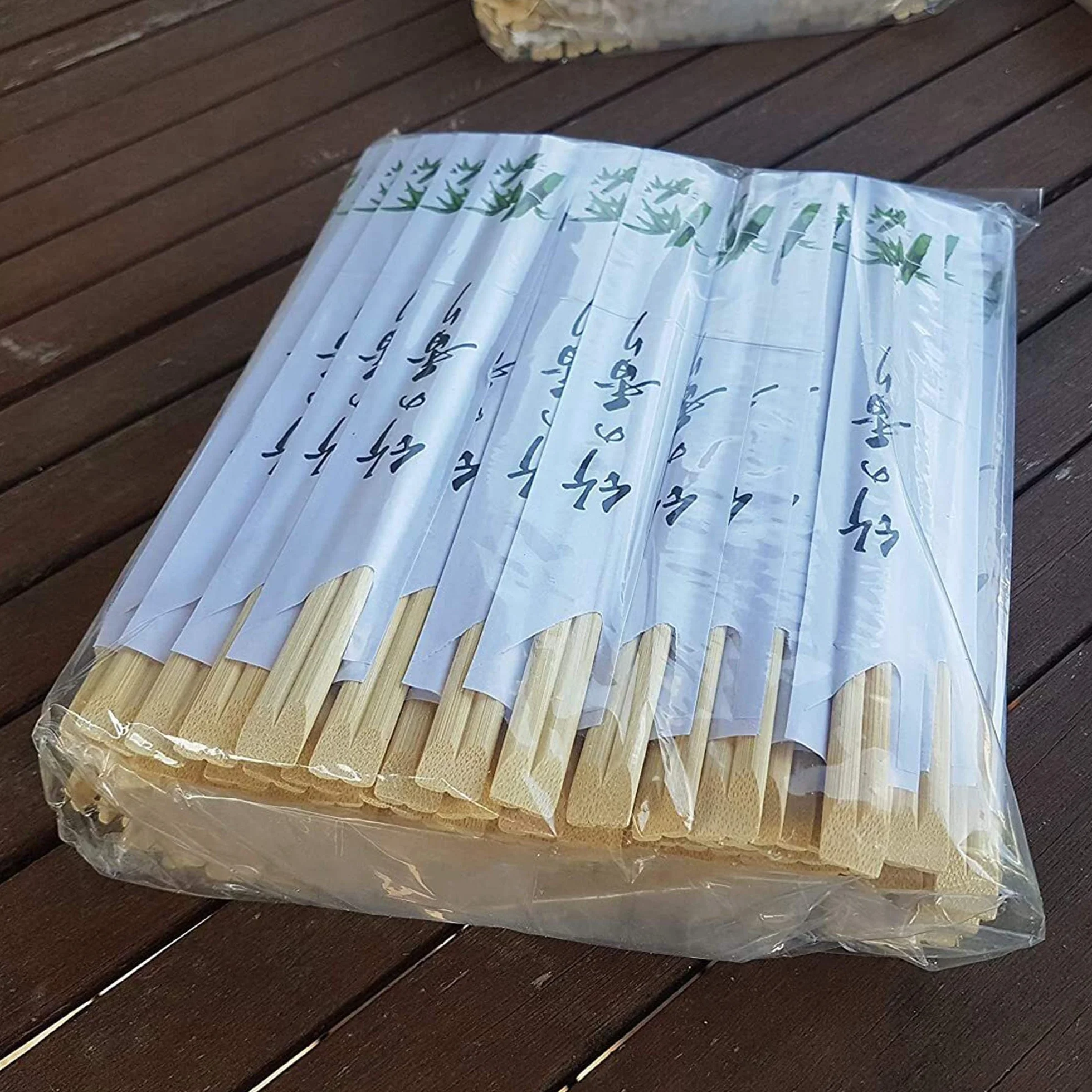 Jednorazowe pałeczki z drewna bambusowego pakowane pojedynczo 60 par