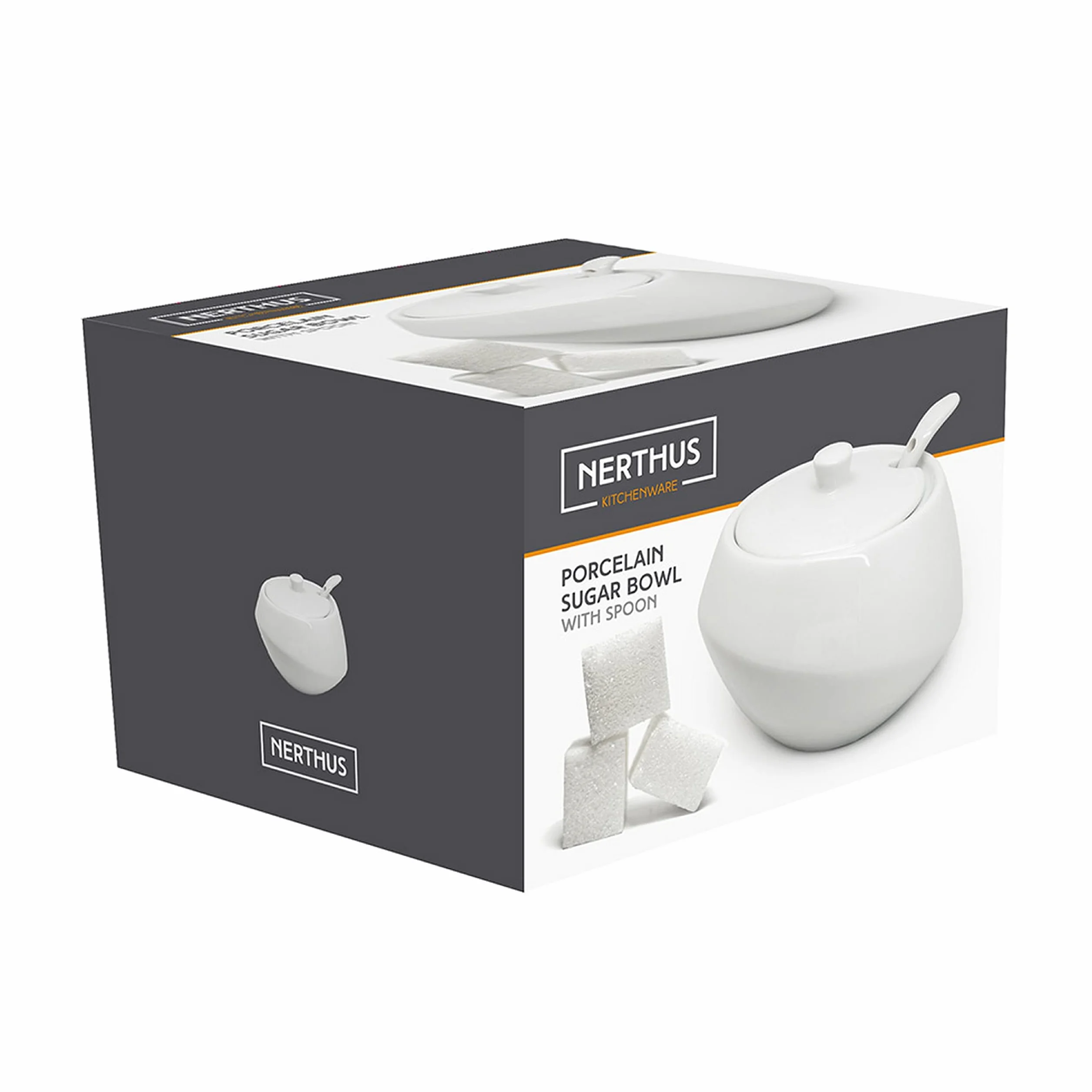 Nerthus FIH 557 porcelanowa cukiernica z pokrywką