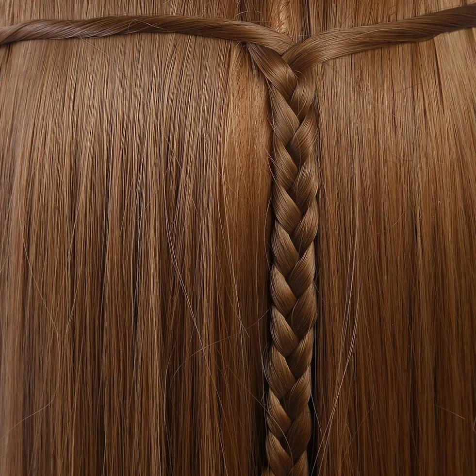 Szalona główka treningowa, niezawodna, bezpieczna, nieplącząca się głowa manekina do makijażu, łatwa do czesania 60 cm, dla nauczycieli piękności, którzy zaplatają studentów kosmetyczki
