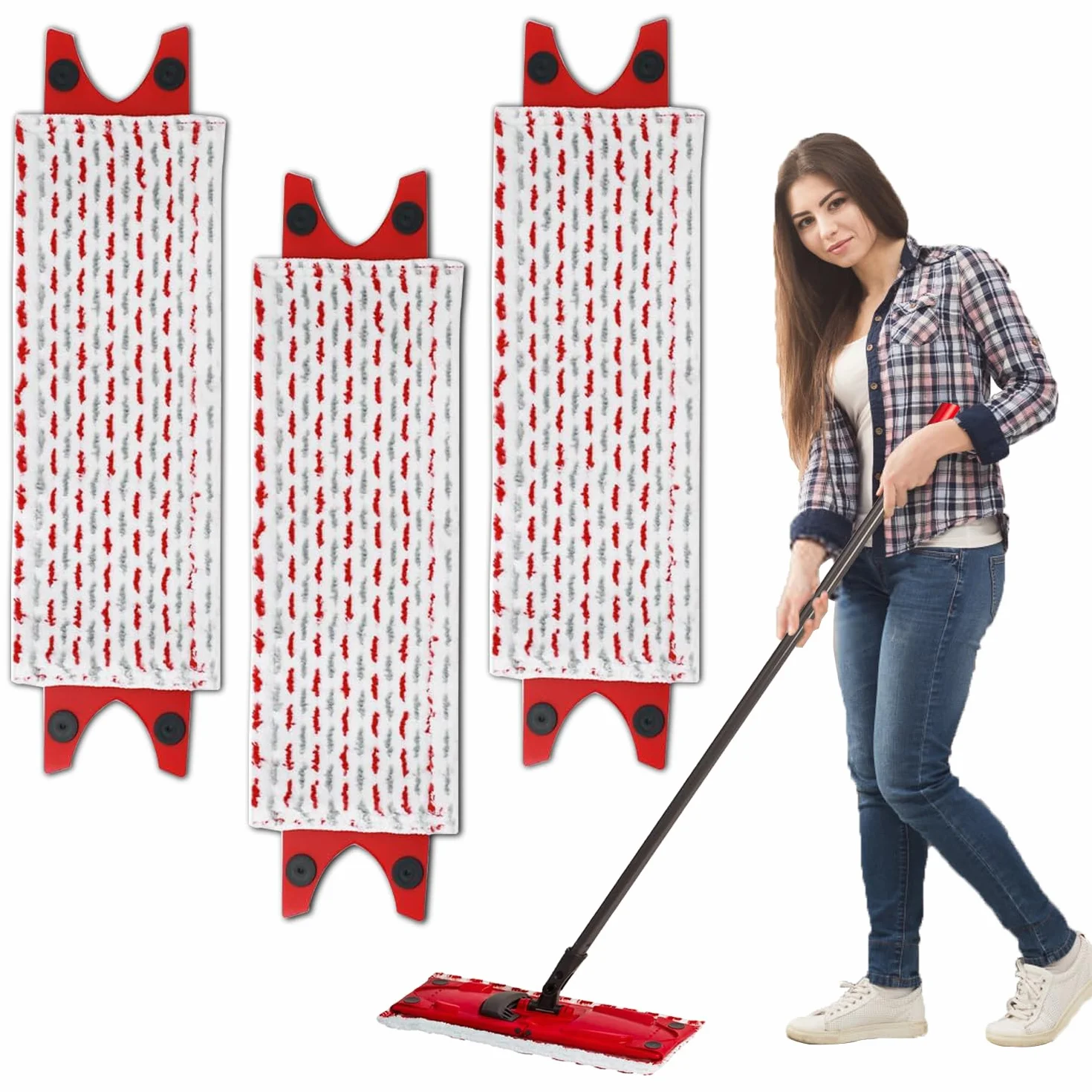 Zestaw 3 wymiennych pokrowców z mikrofibry do mopa Vileda Ultramat/UltraMax Plus