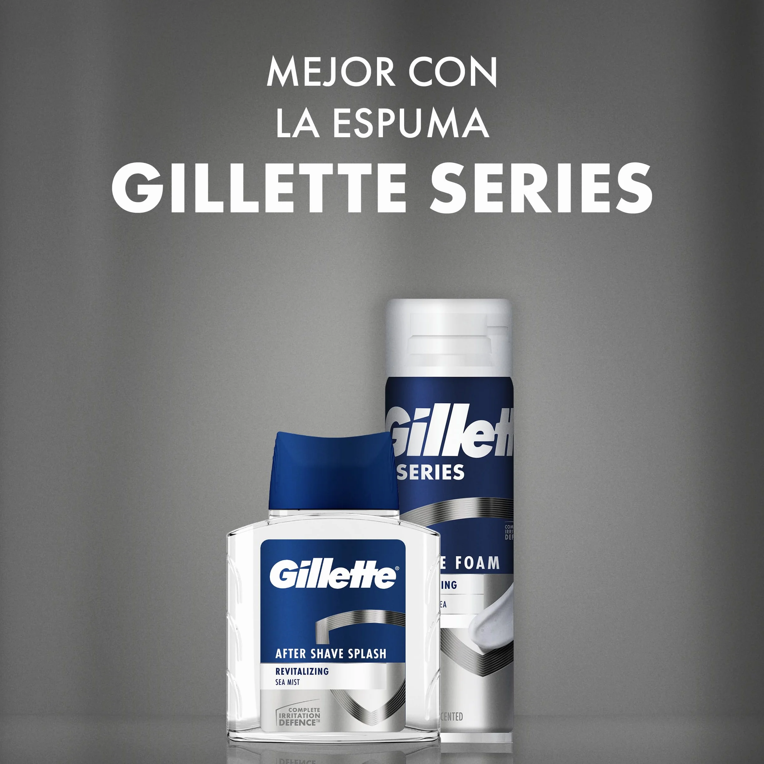 Gillette Seria Splash do pielęgnacji brody po goleniu dla mężczyzn (100 ml), orzeźwiające i orzeźwiające uczucie, orzeźwiający zapach świeżości morza do golenia, prezent dla mężczyzn