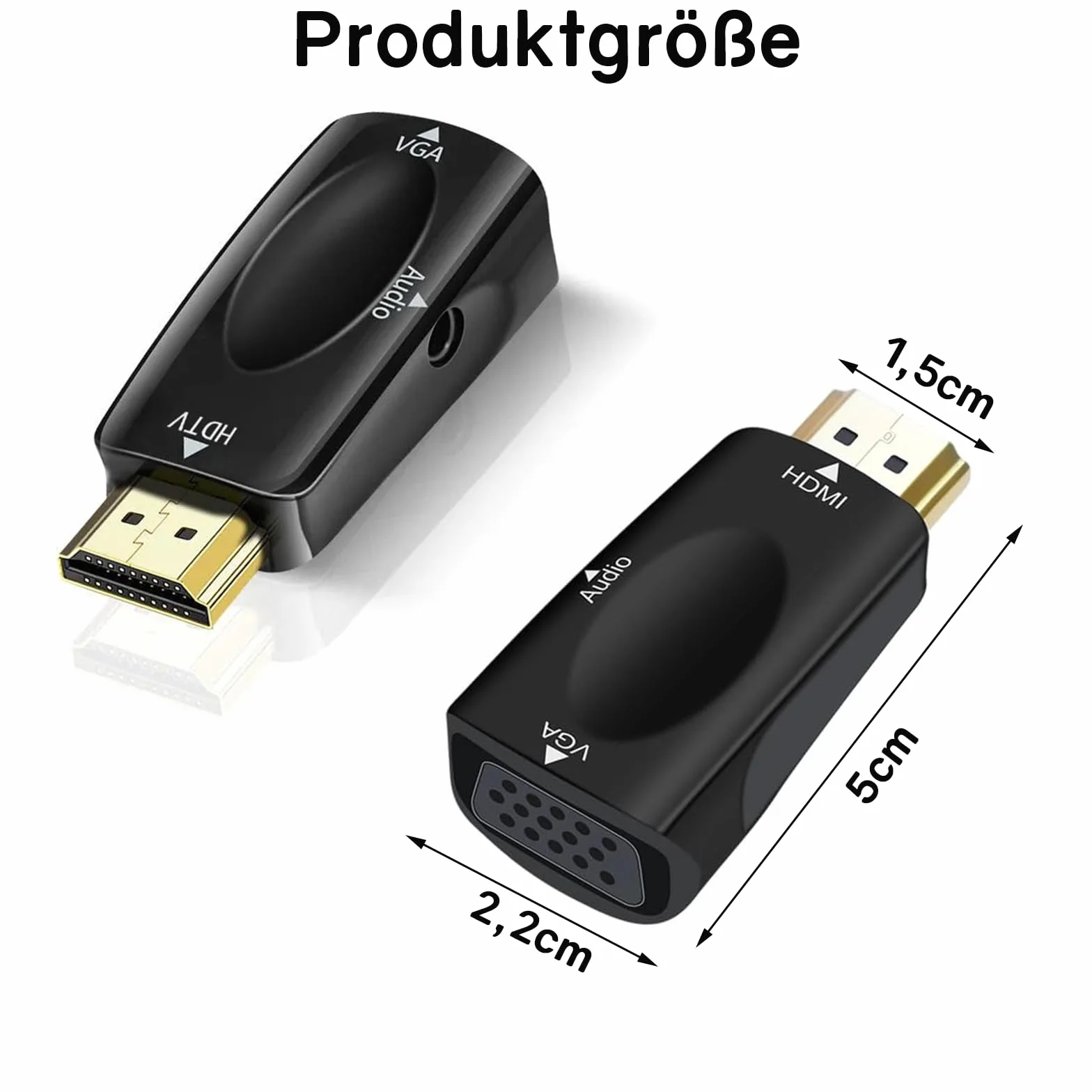 VIEVRE Adapter HDMI na VGA do laptopa, monitora i HDTV