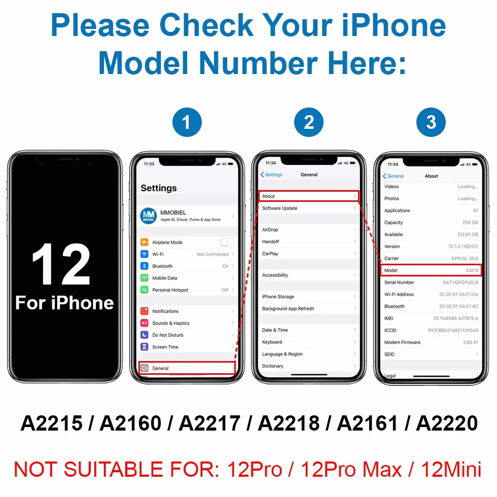 MMOBIEL Ramka do Karty SIM Kompatybilna z iPhone 12 - Tacka Karty SIM - Gniazdo SIM - Z Pinezką SIM i Wodoodporny Gumowy Pierścień - Czarny