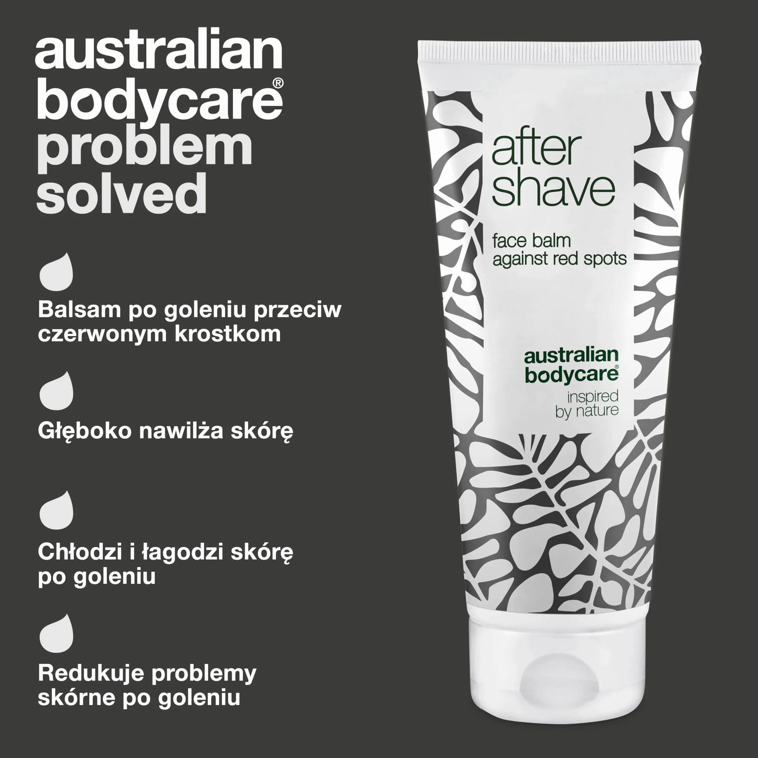 Australian Bodycare After Shave balsam dla mężczyzn, 100ml | Łagodzi podrażnienia i eliminuje zadrapania i czerwone plamy | zmniejsza wrastające włoski | Z 100% Olejkiem z Drzewa Herbacianego