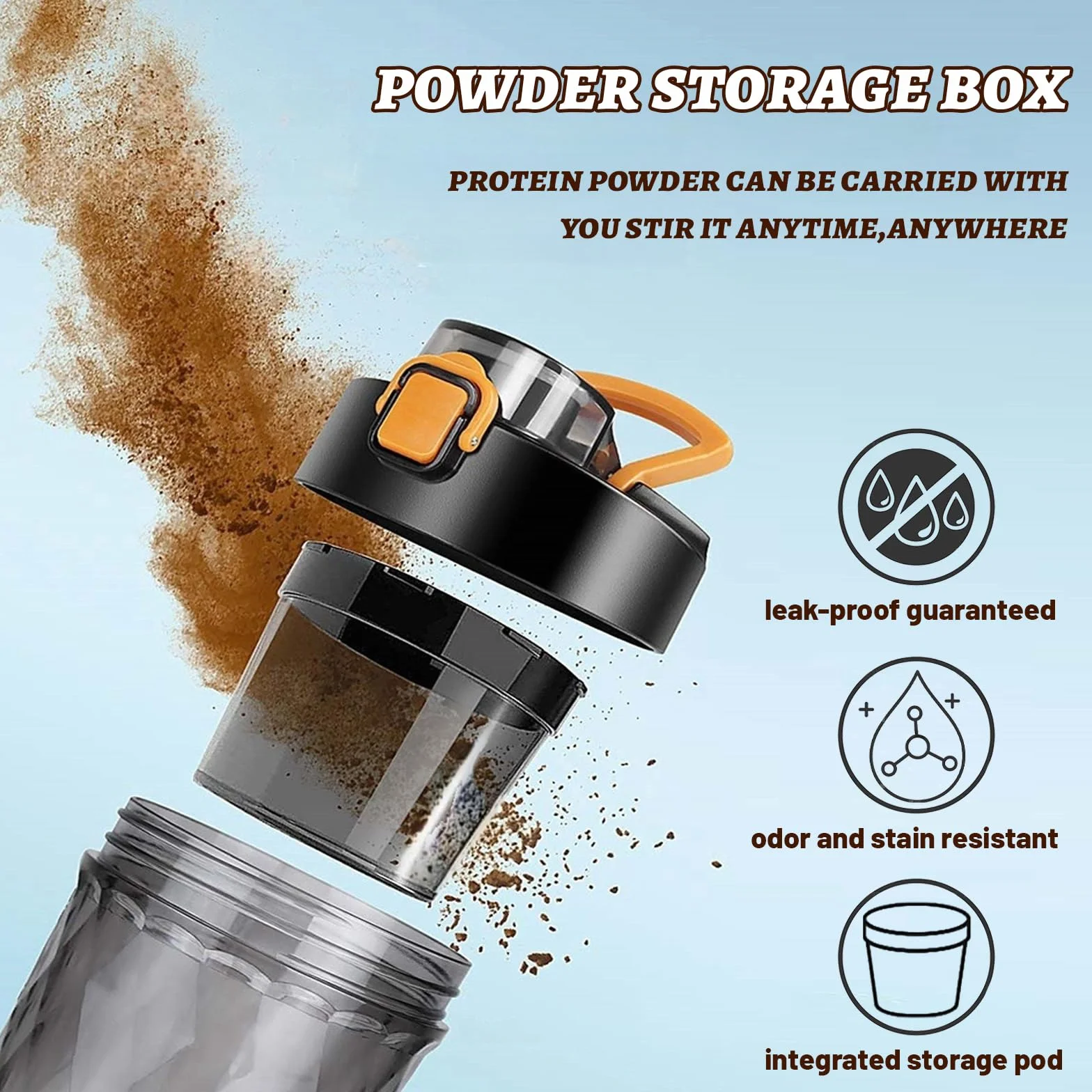 flintronic Elektryczny shaker do białek 650 ml USB C
