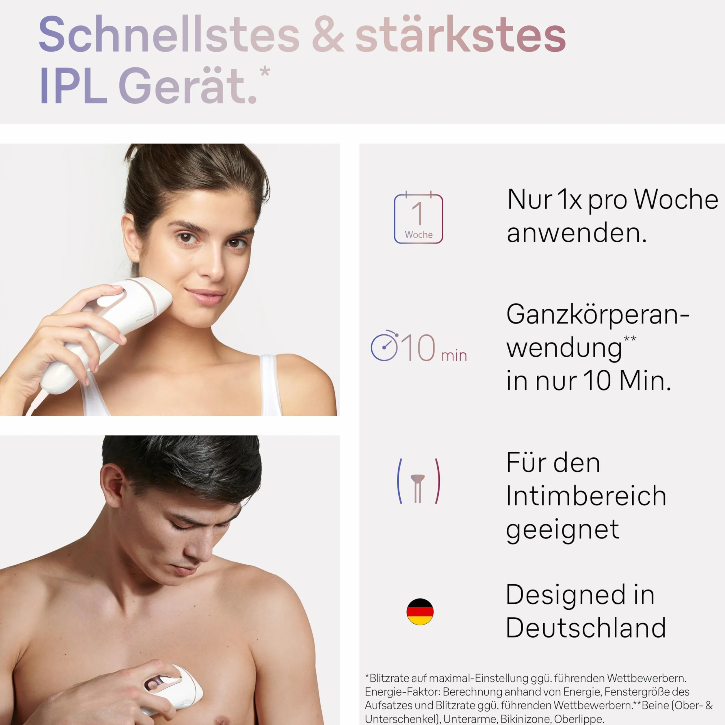 Braun IPL Silk·expert Pro 3 – urządzenie do usuwania włosów IPL, trwałe i bezbolesne usuwanie włosów w domu – w zestawie etui, golarka Venus, 2 nasadki, zaprojektowane w Niemczech – PL3136, biały