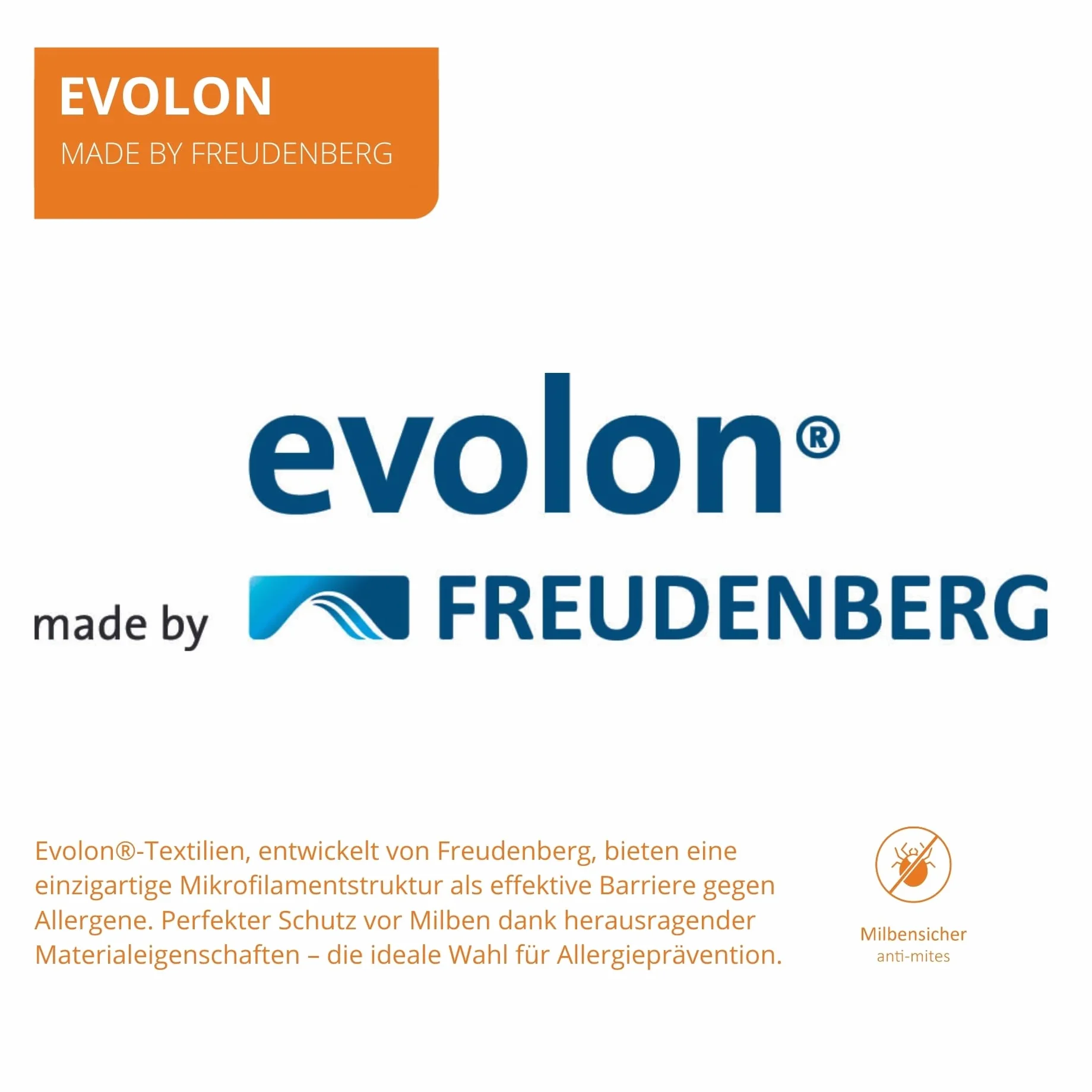 Evolon Encasing poszwa na kołdrę 135 x 200 cm biała odporna na roztocza dla alergików