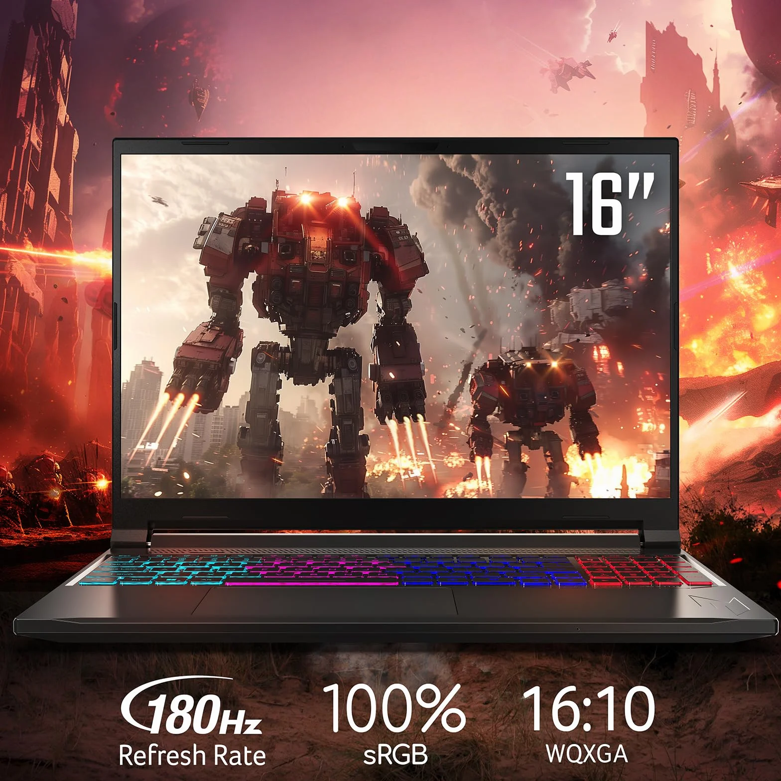 acer Nitro V 16S AI laptop AI | Notebook Gaming | NVIDIA GeForce RTX 5070 8 GB | Ryzen AI 7 350 | Pamięć RAM 16 GB DDR5 | 1024 GB SSD | wyświetlacz 16" WQXGA IPS 180 Hz | kopia + PC | Windows 11 |