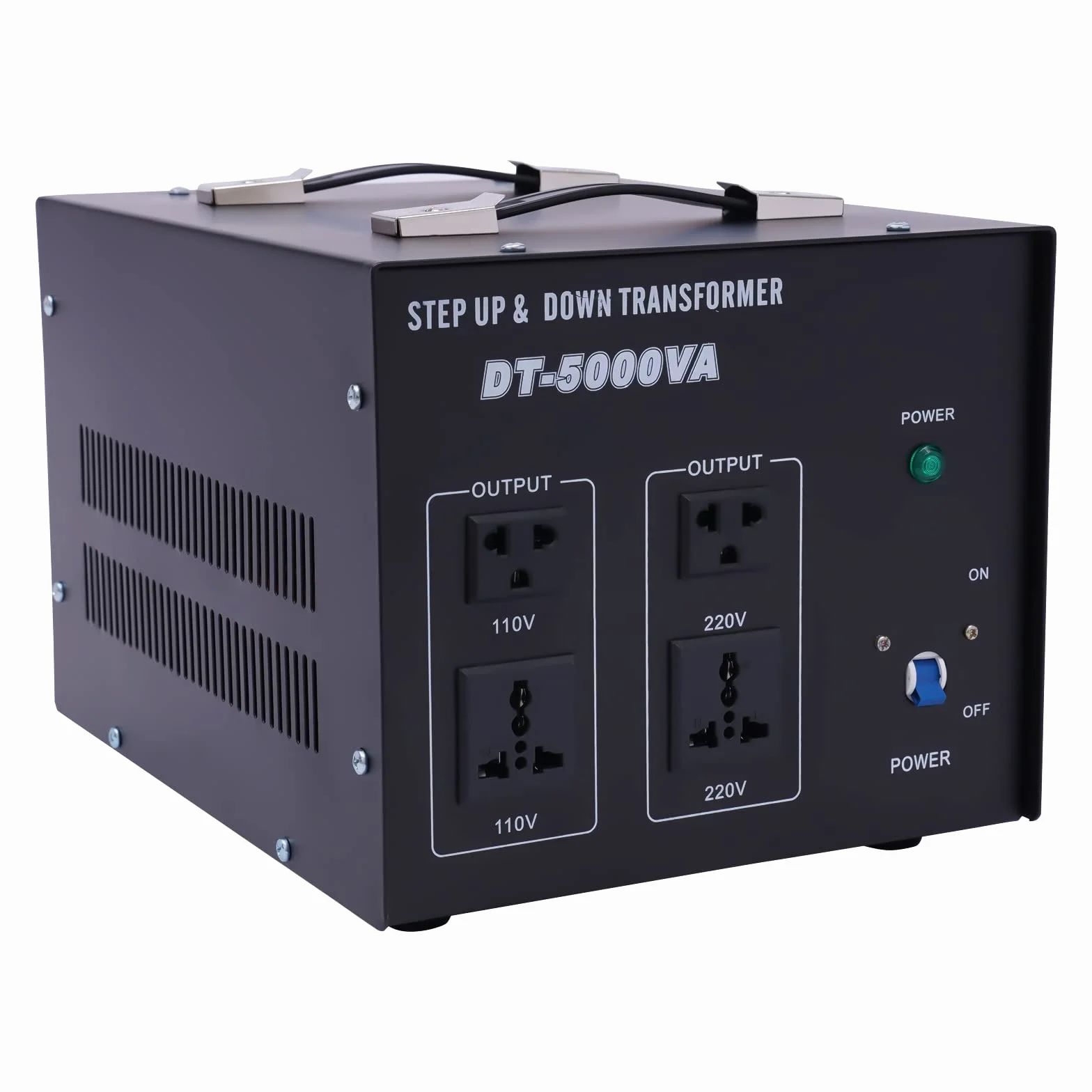 Transformator 220 V na 110 V, przetwornica napięcia, transformator Step Up & Step Down Voltage Converter do klimatyzacji, lodówek, pralek, komputerów (5000 W)