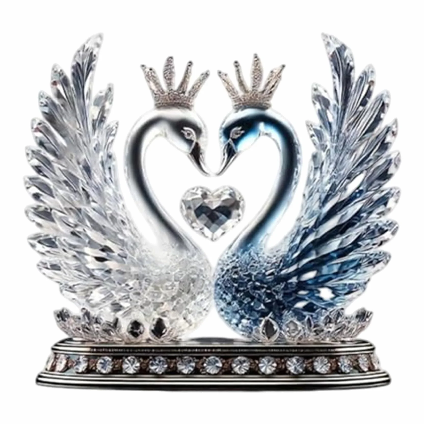 Swan Statue Figurine Art Sculpture Home Coffee Table Decor