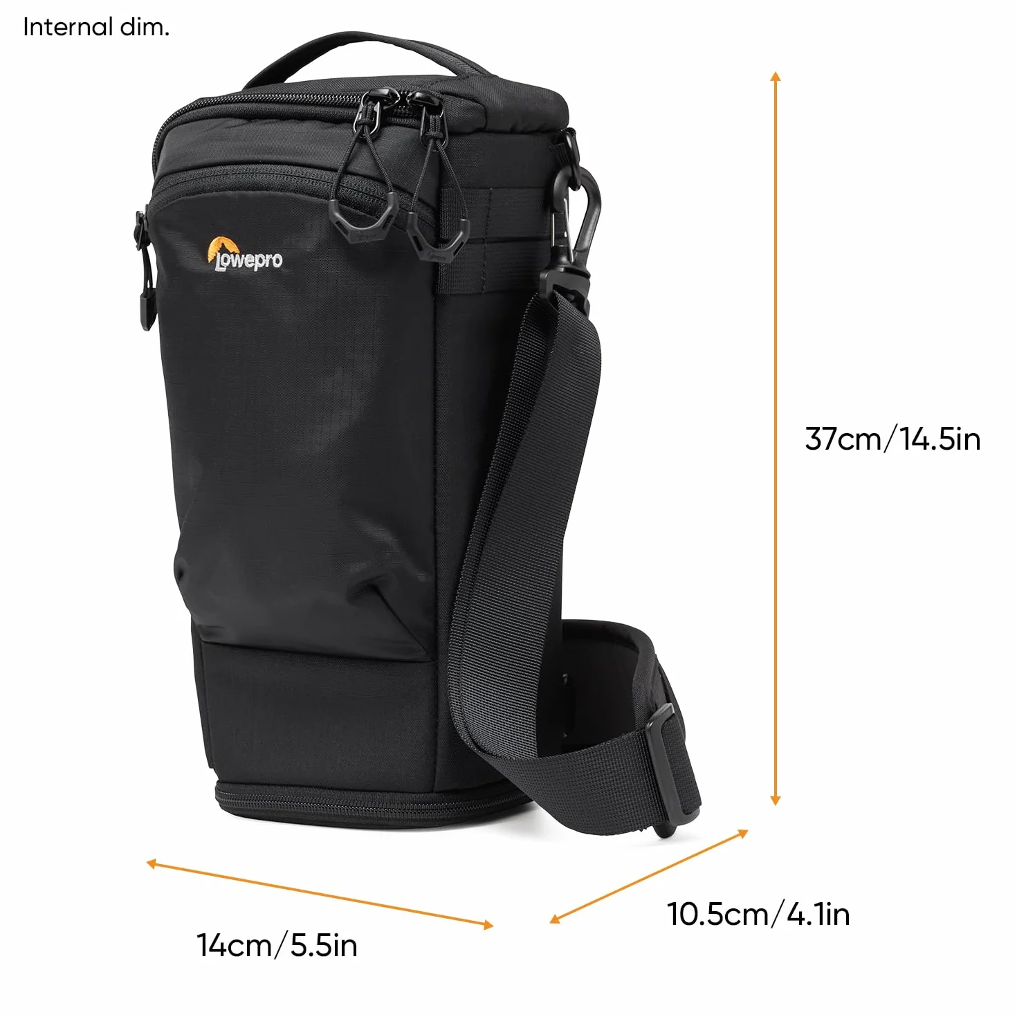 Lowepro ProTactic TLZ 75 Slim AW III torba na aparat fotograficzny Toploader do lustrzanki bezlusterkowej, objętość: 4,5 l, wym : 37 x 10,5 x 14 cm, do aparatów z założonym obiektywem, mod. torba na