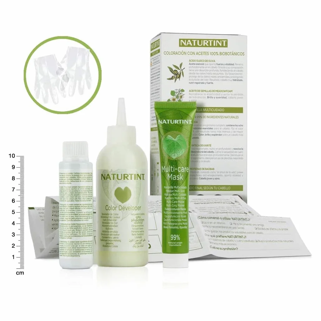 Naturtint Biobased | farba do włosów bez amoniaku | 3N kasztanowy brąz ciemny | wysoka zawartość naturalnych składników | 3 sztuki w opakowaniu | 510 ml